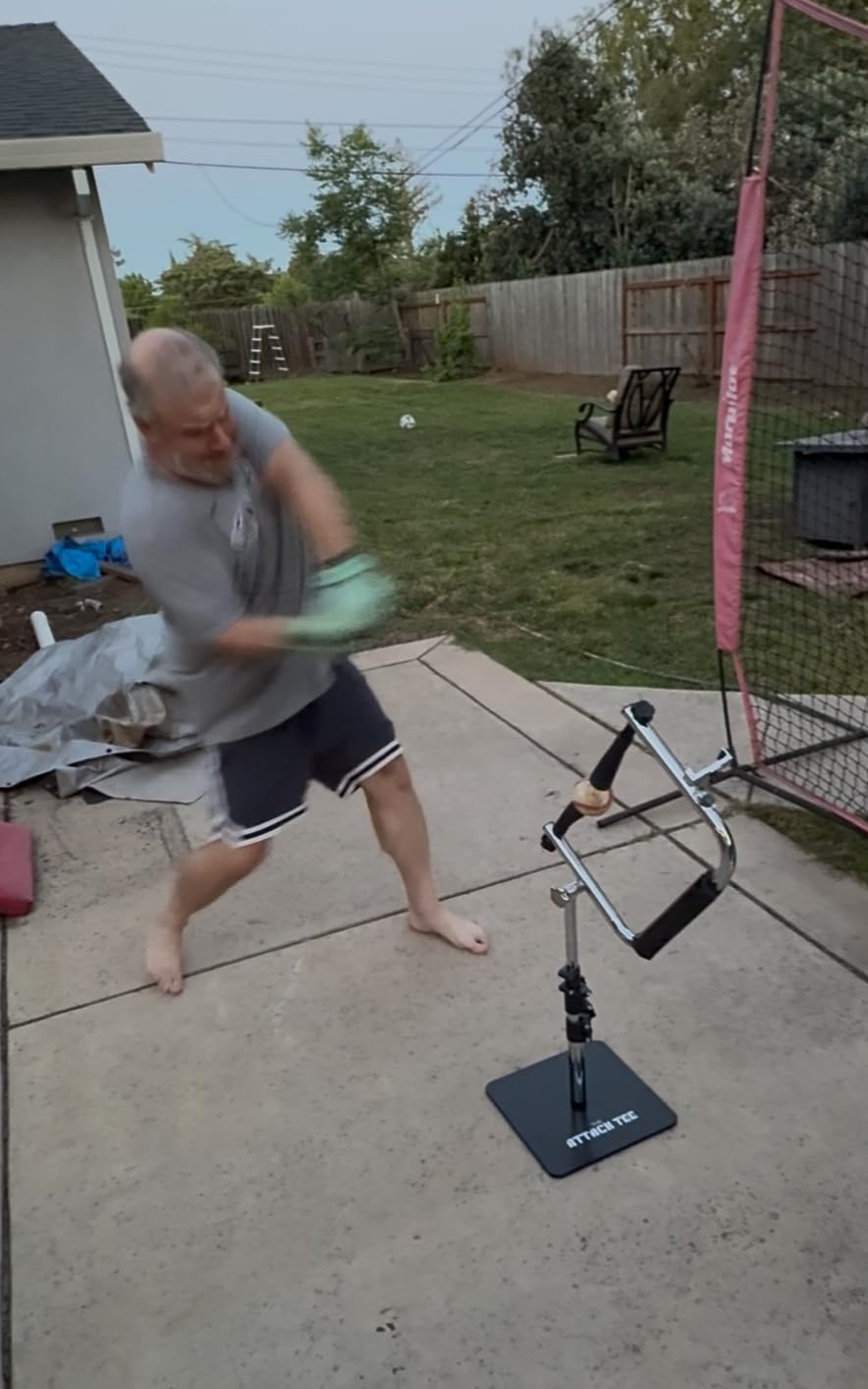 Baseball and Softball Batting Swing Trainer, Attack Tee Helps Master Your Own Perfect Swing Path with AI App Swing Trainer, Perfect for Softball or Baseball Batting customer photo 1