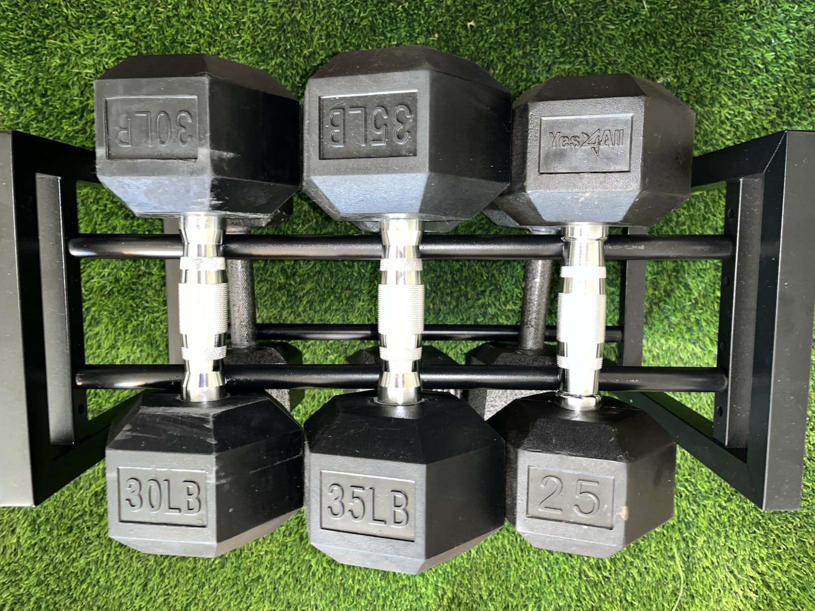 Dumbbell Rack 2-Tier Adjustable Weight Rack For Home Gym Dumbbells Kettlebell (Rack Only) customer photo 1
