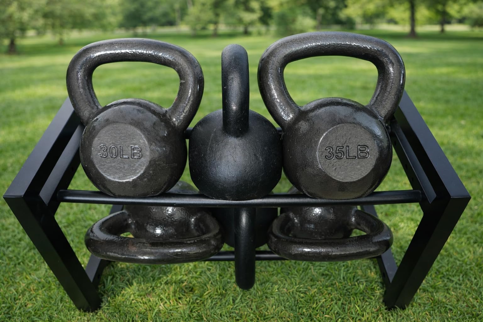 Dumbbell Rack 2-Tier Adjustable Weight Rack For Home Gym Dumbbells Kettlebell (Rack Only) customer photo 2