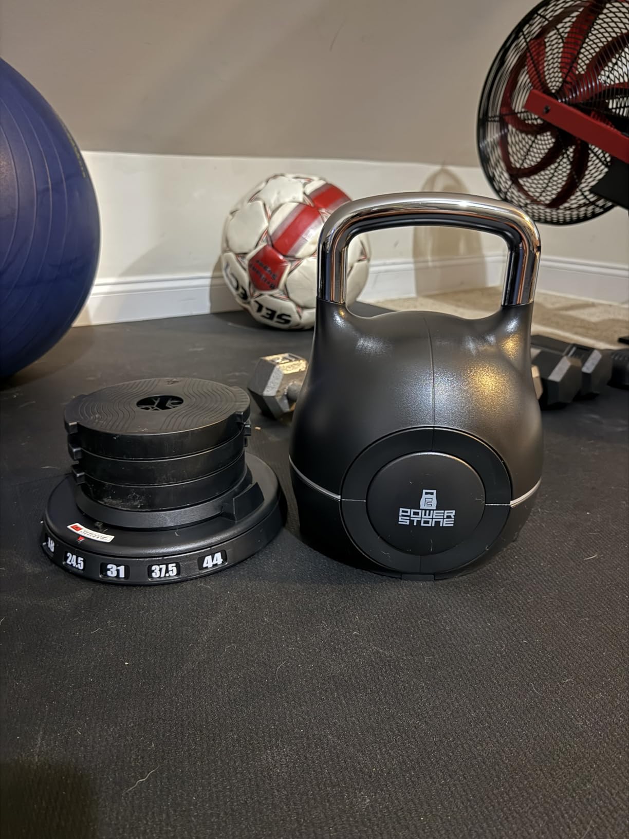 LifePro 7-in-1 Adjustable Kettlebell - PowerStone with Handle-Twist Adjustment customer photo 1