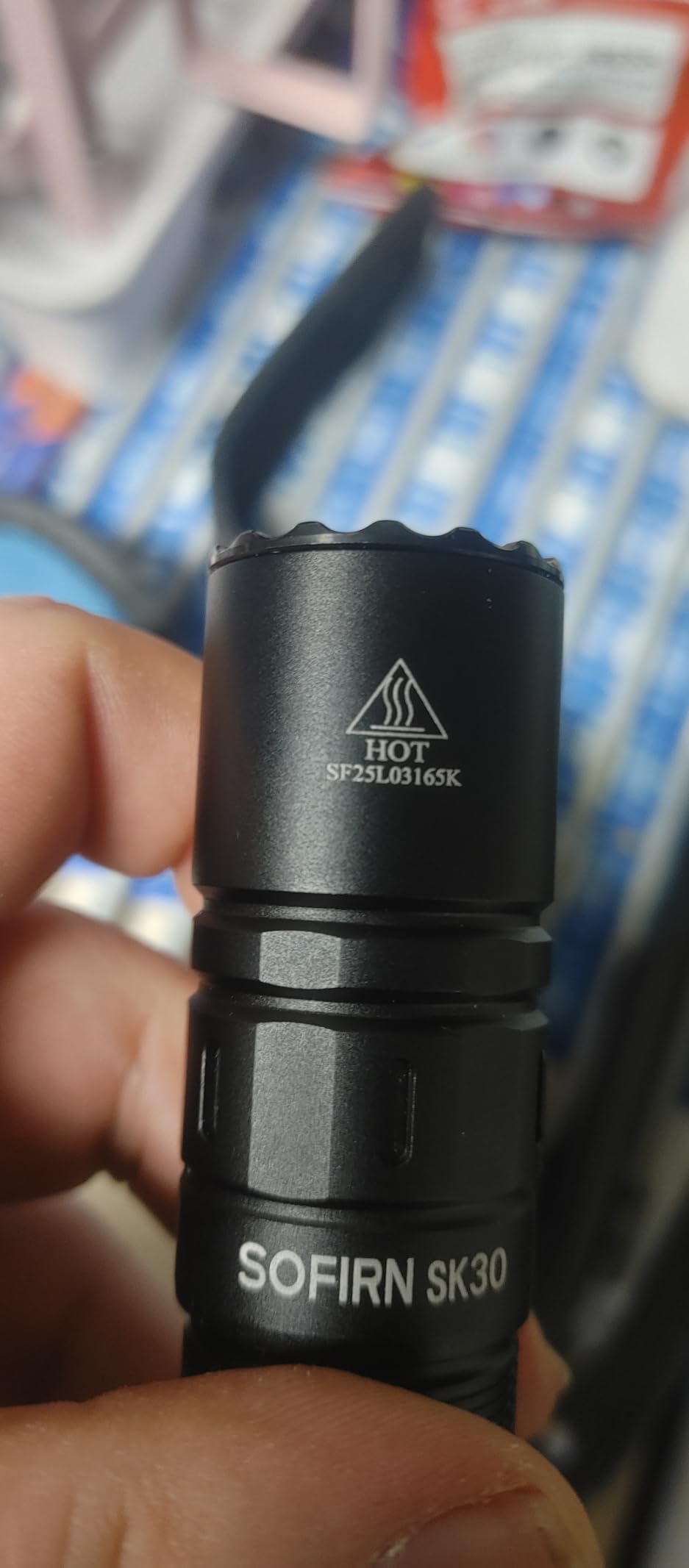 Sofirn SK30 Tactical Flashlight Rechargeable, 3000 High Lumens Pocket Flashlight with Holster, Dual Tail Switches 6 Modes IPX8 Waterproof LED Flashlight for Emergency, Work, Outdoor & EDC customer photo 1