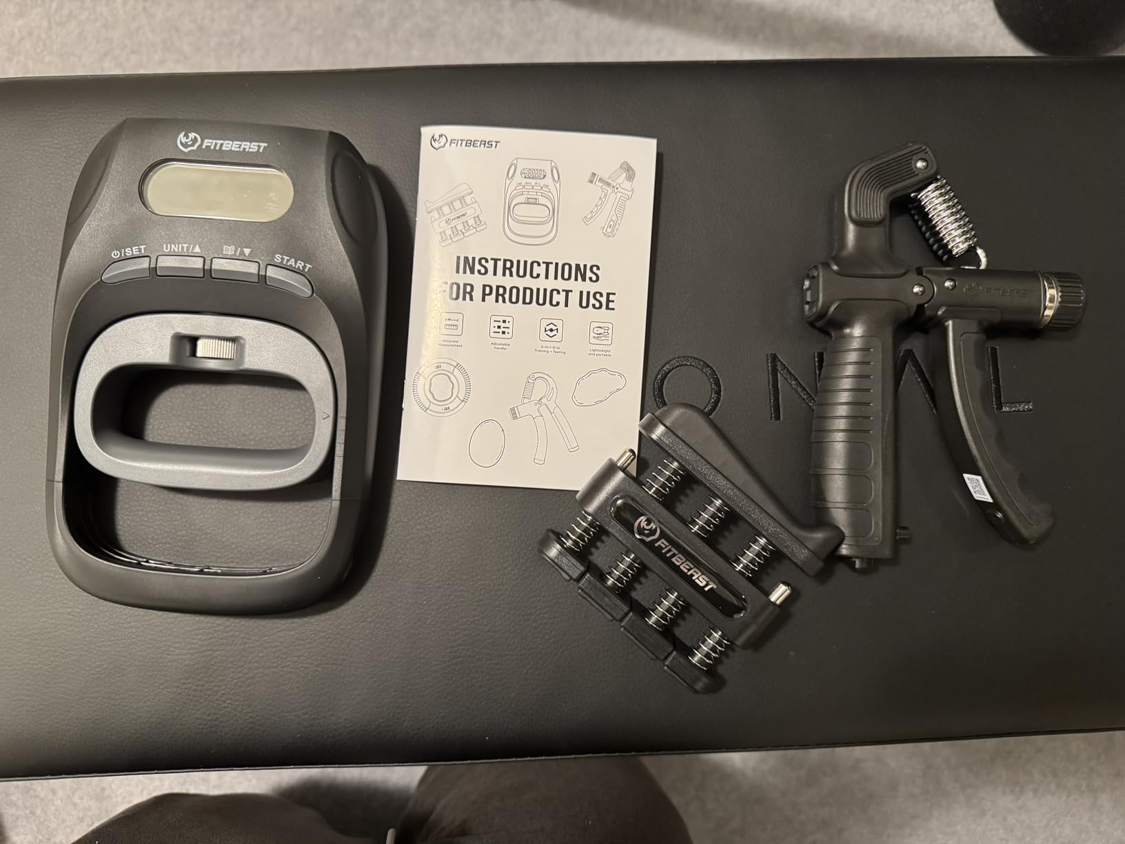 FitBeast Grip Strength Tester Set with Hand Strengthening Tools - Track Progress, Build Strength & Support Hand Recovery (3-in-1 Kit) customer photo 1