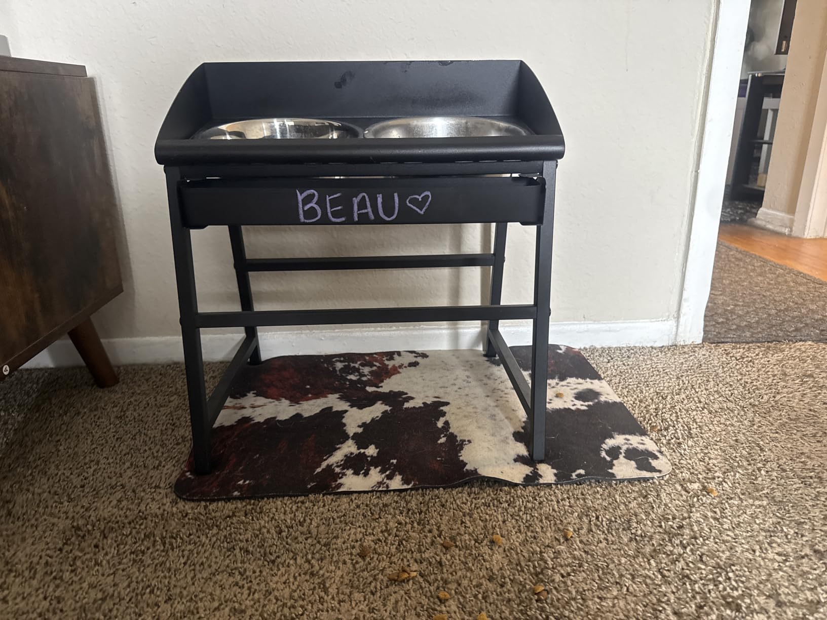 Spill Proof Tilted Elevated Dog Bowls for Large Breed, 15