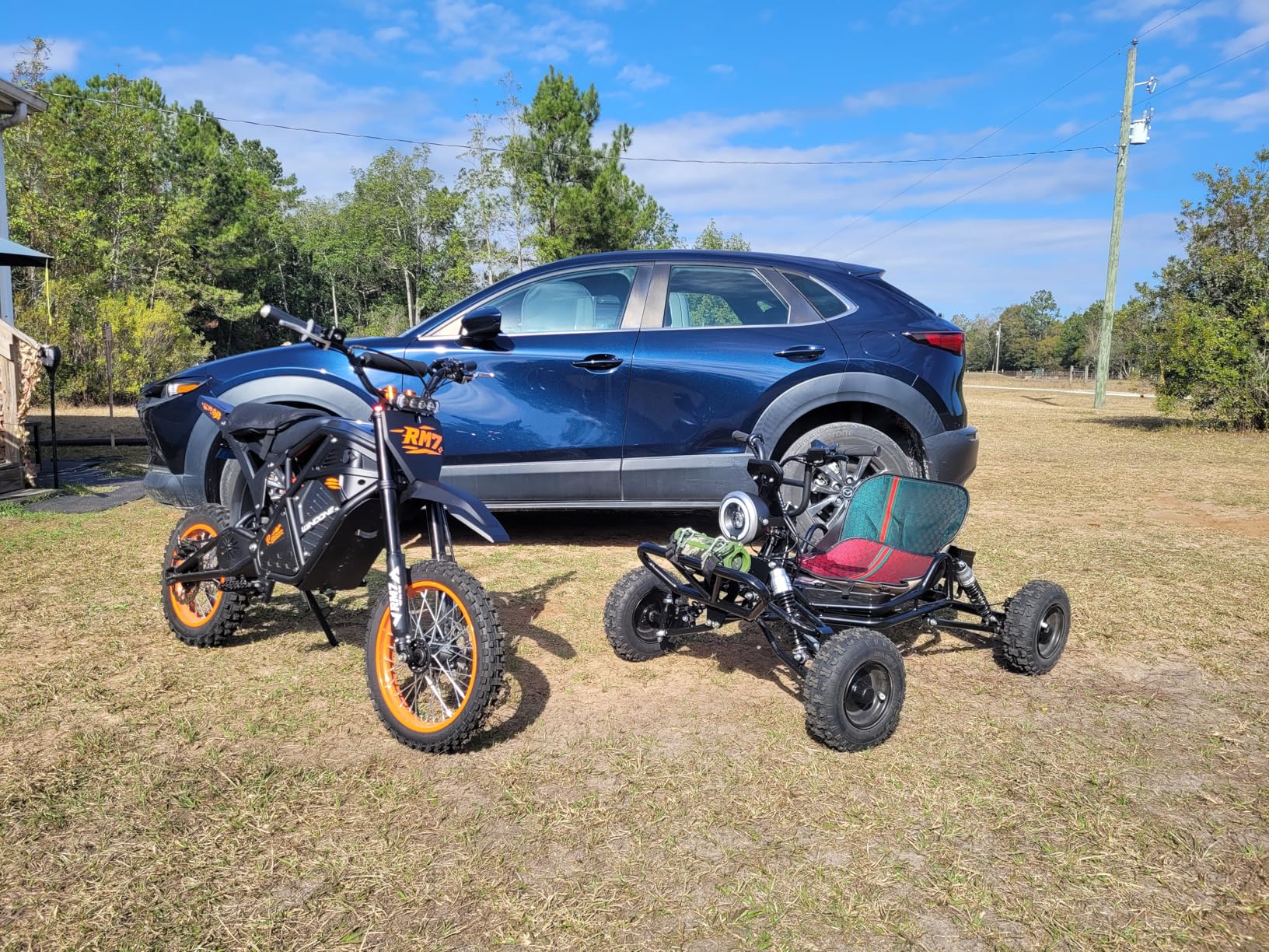Electric Go Kart, 2100W Motor Go Kart for Adults & Kids with Premium Steel Tubular Frame, 3 Speed Off-Road Kart with 6'' Off-Road Tires with Hydraulic Brake, 30MPH (Black, 53x35x29IN) customer photo 1