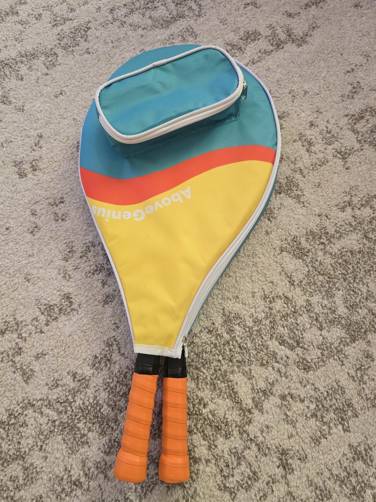 AboveGenius Kids Tennis Racket Set, 21/23/25 inch Tennis Racket for Toddler Youth Starter Kit, 3 Balls, 2 Lightweight Racquets with Easy Carrying Shoulder Strap Bag customer photo 1