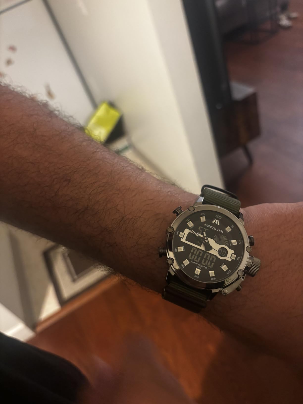 MEGALITH Military Watches for Men Digital: Tactical Wristwatch with Analog Dual Time Display - Waterproof Sport Heavy Duty Watch for Men with LED Alarm Stopwatch Date - Gifts for Him customer photo 2