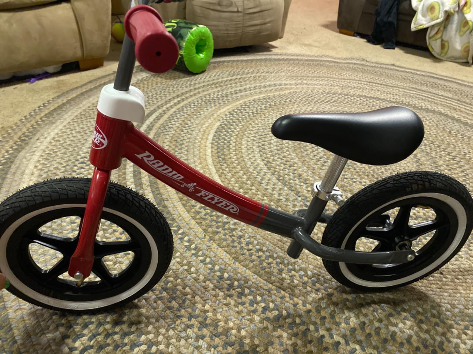 Radio Flyer Air Ride Balance Bike, For Kids Ages 1.5-5, Red, Foot Rest customer photo 1