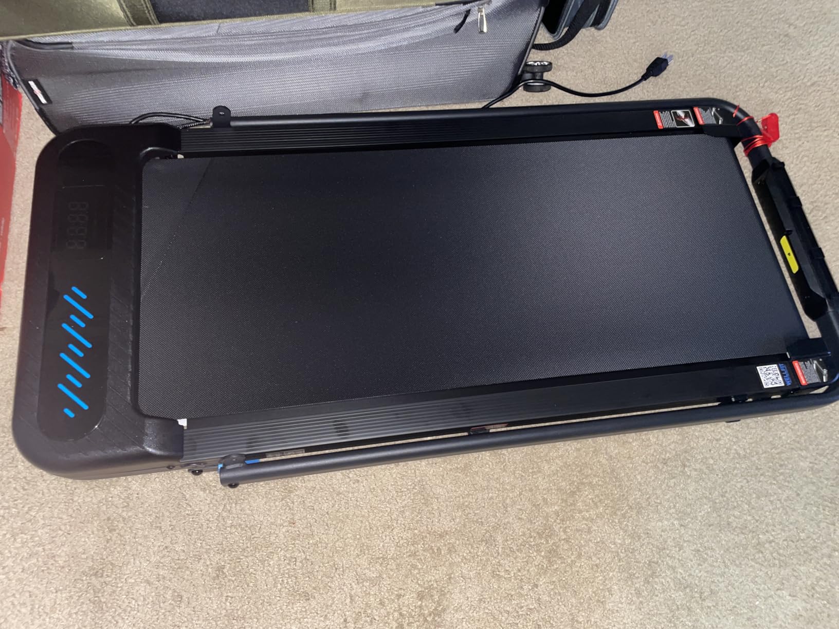 Cardirun Walking Pad with Incline and Handle Bar, Foldable Treadmills for Home Small Spaces, 3.0HP Quiet Compact Treadmill, Portable Under Desk Treadmill with LED Display, App & Remote Control customer photo 2