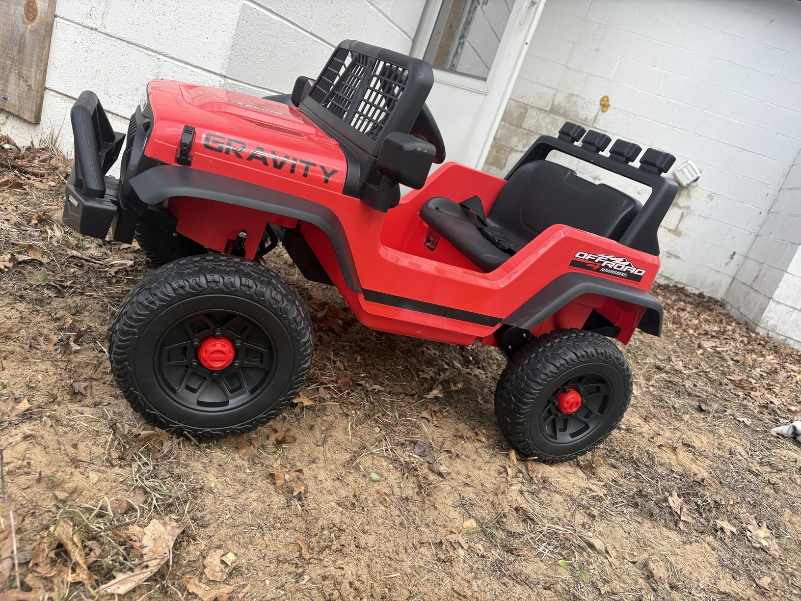 24V Jeep Power Wheels w/Remote Control, 4WD Ride on Truck Car, 3 Speed, Bluetooth Music, Wide Seat, Spring Suspension, LED Light, Birthday for Boys Girls Toddler (D-Black) customer photo 1