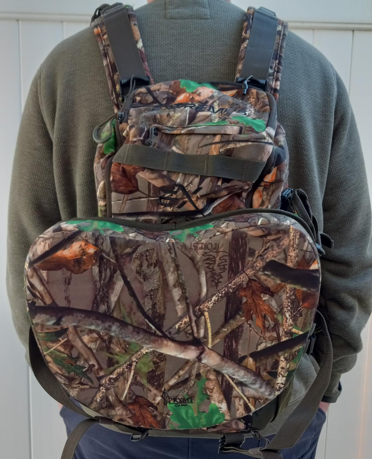 Extremus By KastKing BearHauler Turkey Hunting Vest with Thick Seat, Convertible Daypack, Hide-Away Shotgun Sling, Call & Shell Pockets, Hydration Pocket, Quiet Fabric customer photo 2