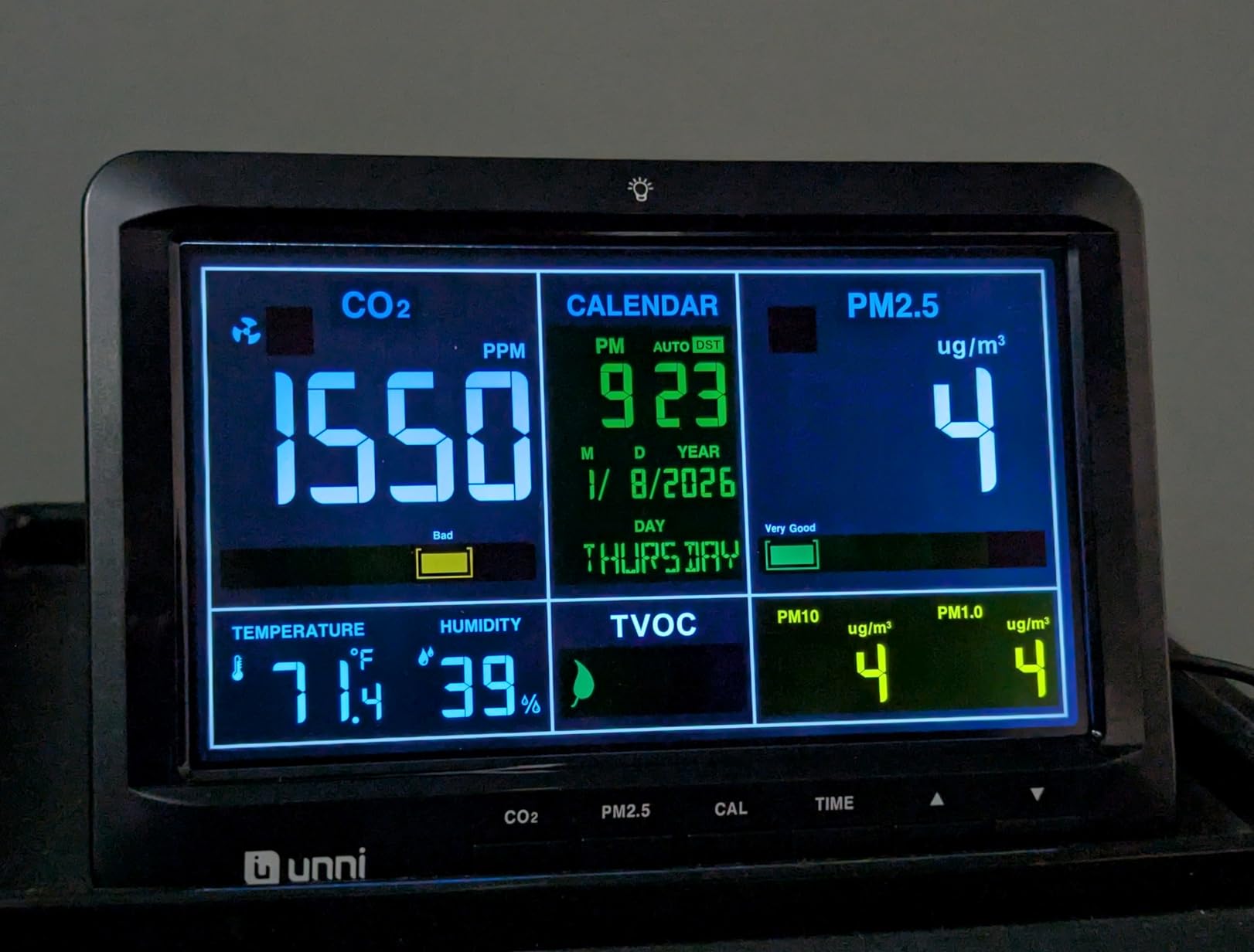 Air Quality Monitor Indoor 7.5