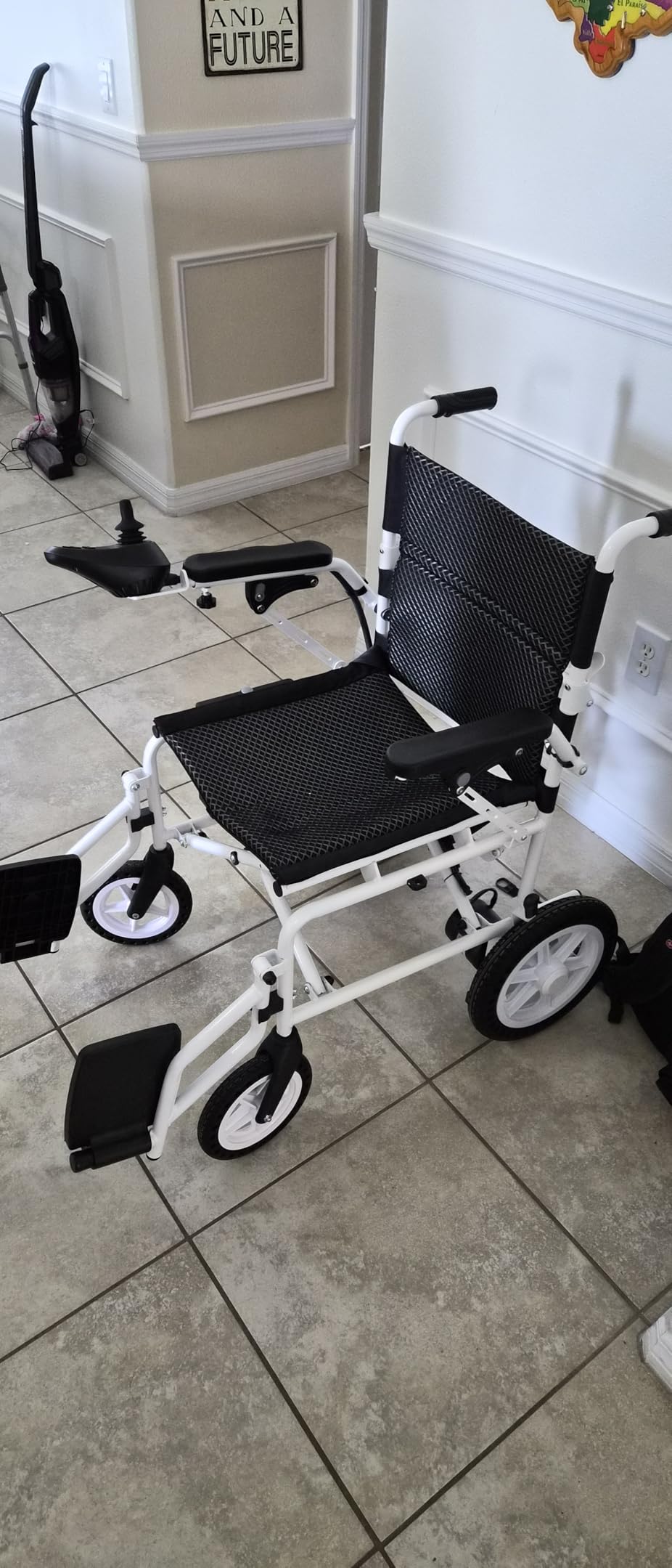 [2026 Upgrade] Hassky Electric Wheelchair for Adults Foldable, 15 Miles Range Motorized Wheelchair, All Terrain Power Wheelchairs for Seniors Supports Up to 350 lbs Black customer photo 2