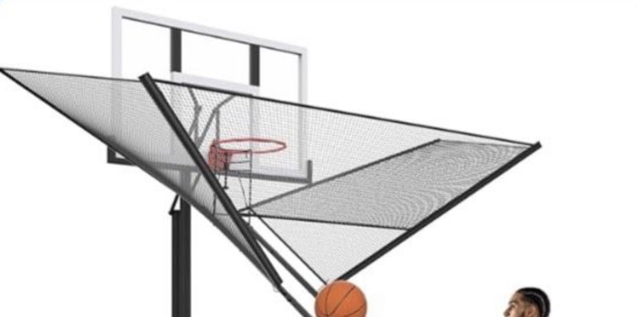 Upgrade Basketball Shot Trainer with Net Return Attachment, Heavy Duty Basketball Rebounder Ball Return for Basketball Hoop fit 18 Inch Basketball Rim for Outdoor Indoor customer photo 1