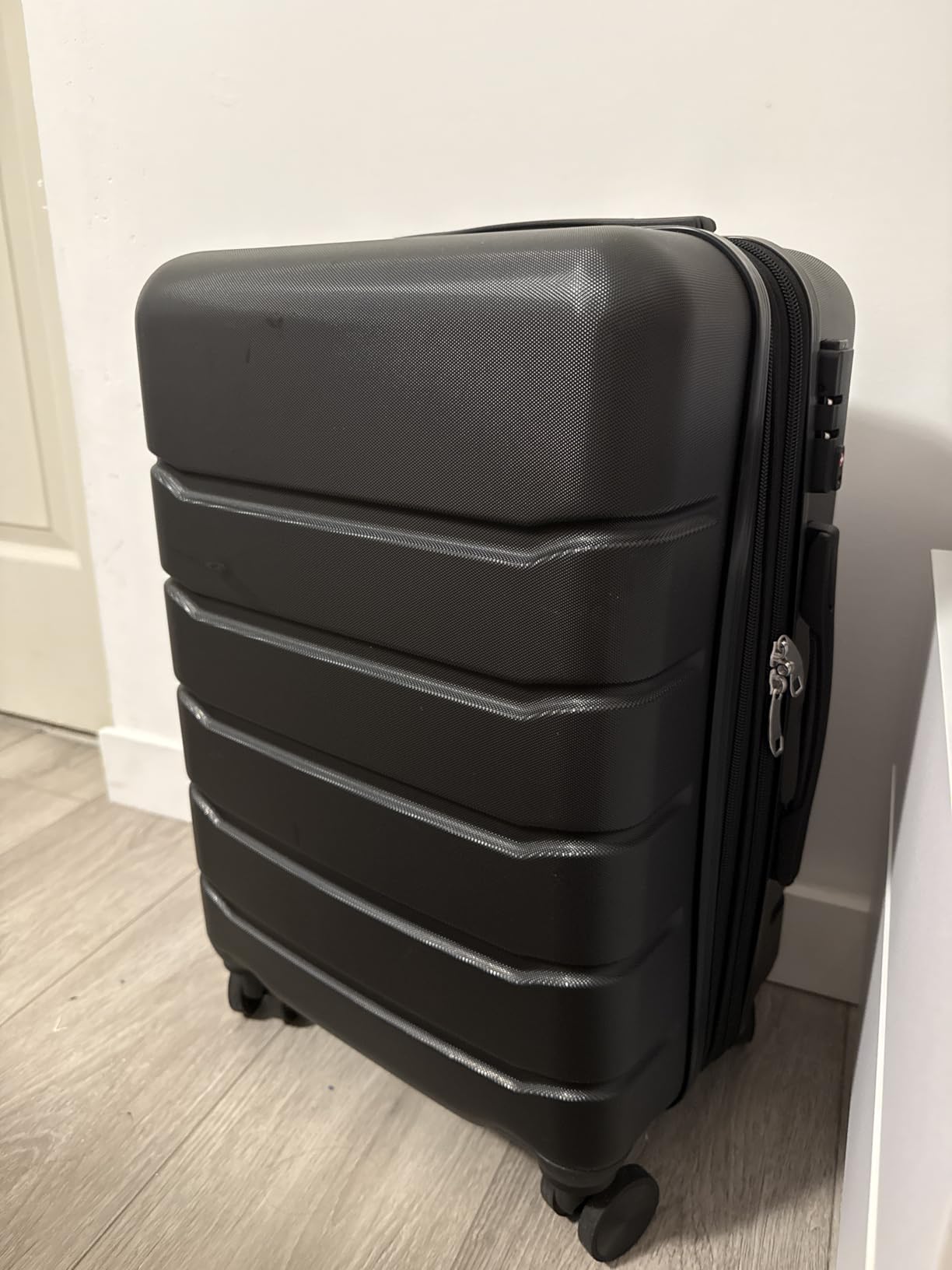 29 Inch Luggage, Hardside Checked Suitcase with Spinner Wheels, Lightweight ABS Hard Shell Travel Luggage, TSA Approved Lock, Expandable Large Suitcase for Business & Travel-Blue customer photo 2