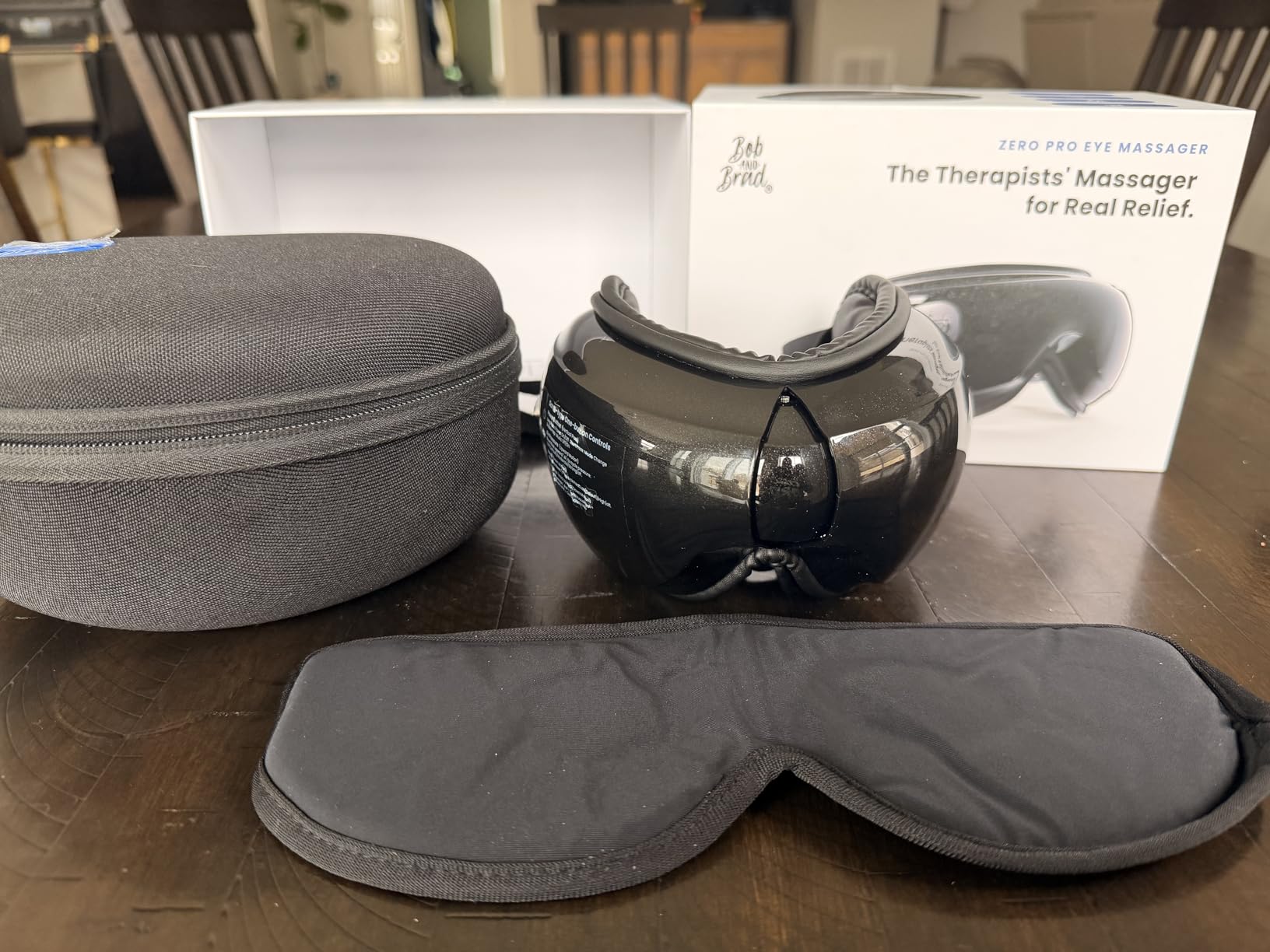 BOB AND BRAD Zero Pro Ultra-Quiet Eye Massager with Heat and Cooling, 35dB, FSA-HSA Eligible, Heated Eye Massager with Scroll Button for Migraine Headache Dry Eyes, Strain Relief, Fathers Day Dad Gift customer photo 2