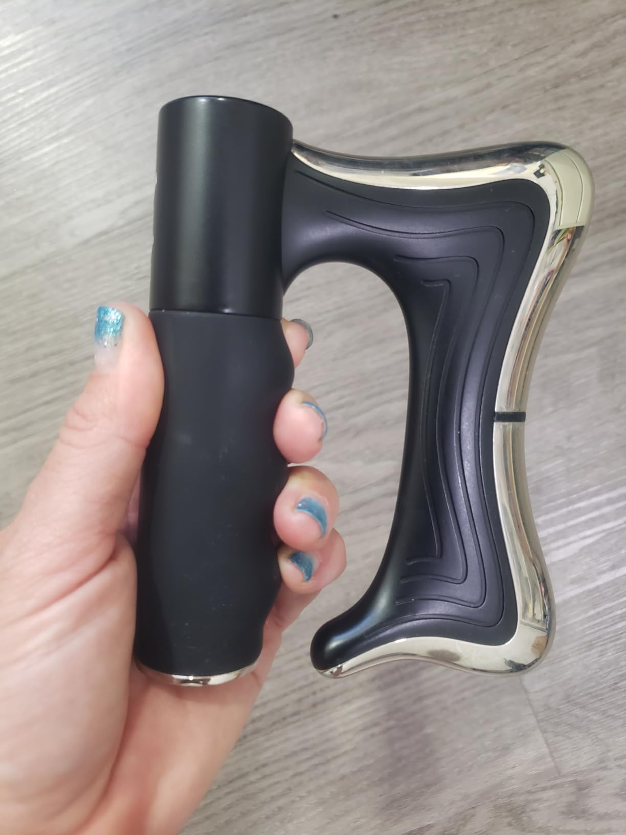 Heated Muscle Scraper Tool - Electric Fascia Knife Massager Heating and Vibration, Muscle Scraper Tool, Body Gua Sha Massage Tool, Fascia Tool Massage Tools for Deep Tissue (Black) customer photo 1