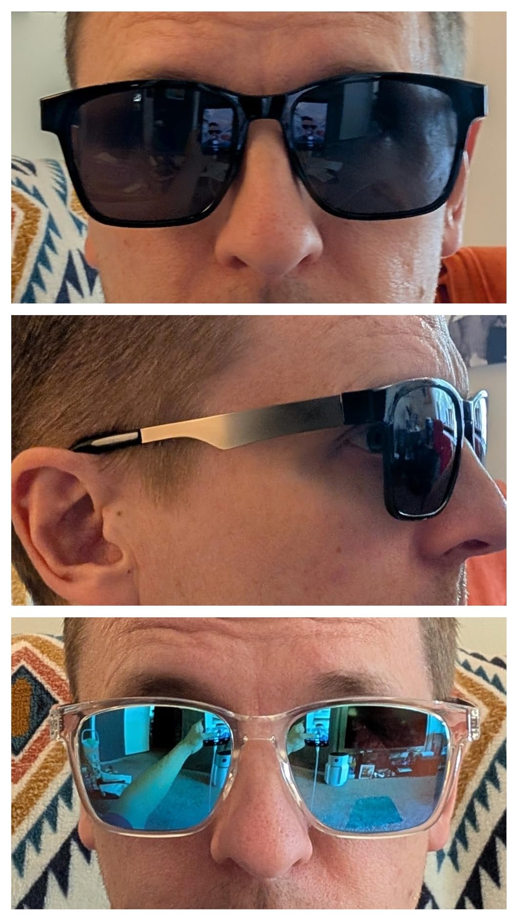 KISDATE OPTICS Ultralight 158MM XXL Larger Polarized Sunglasses Men, Scratch/Saltwater Resistant/Oleophobic Lens with UV400 customer photo 2