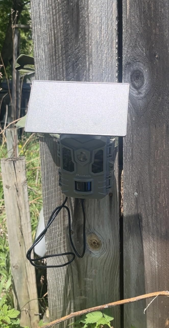 Misstech 4K UHD Solar Trail Camera, Outdoor Wildlife Cameras for Yard Monitoring, 0.1s Fast Motion-Activated to Record, 64MP/4K Clear Night Vision, No Monthly Fee, App Control, IP66, Local Storage customer photo 1