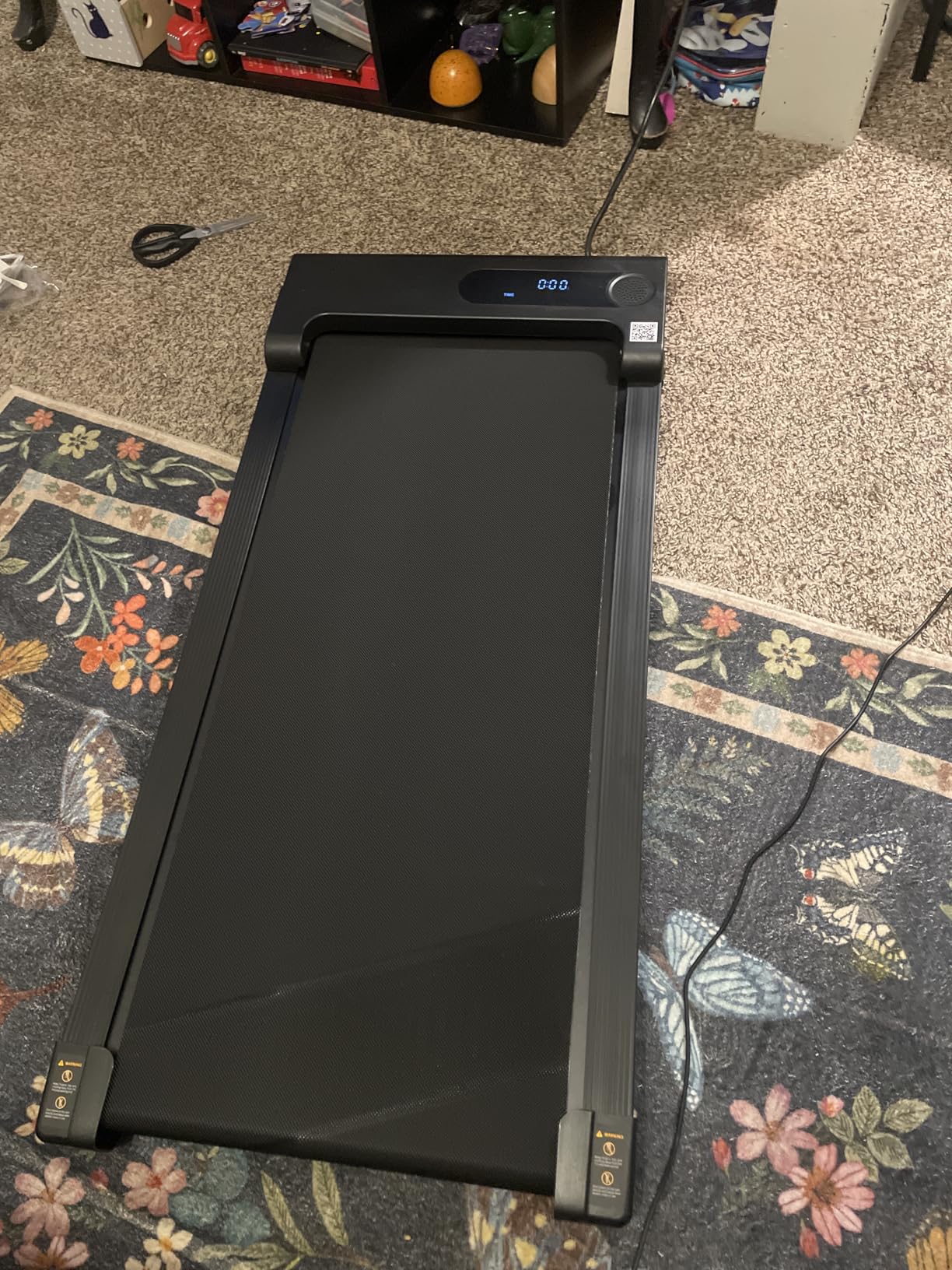 Walking Pad Treadmill for Home - Under Desk Treadmills Portable Mini Compact Walk Pads for Small Spaces Office Indoor Apartment Floor Flat Running Machine with Remote Quiet Lightweight customer photo 2