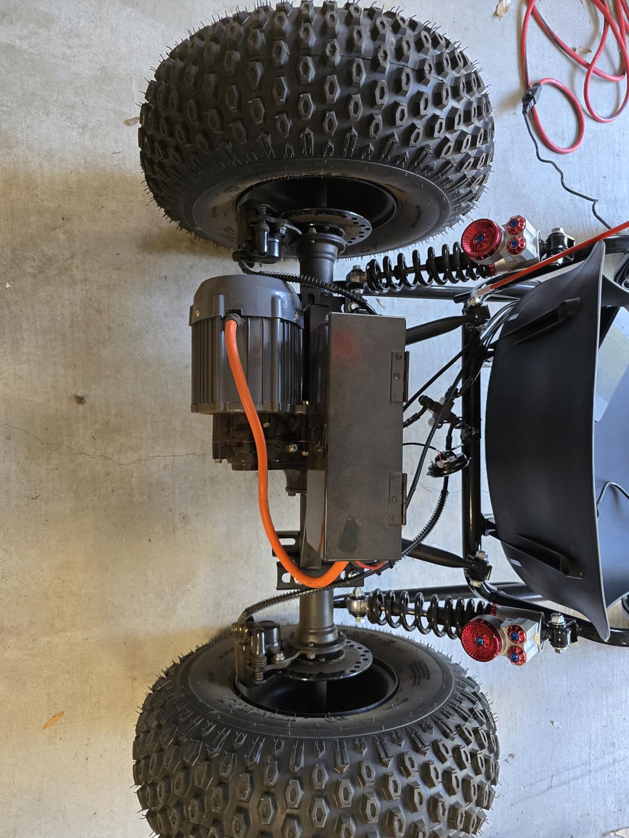 Electric Go Kart, 2000W Motor Go Kart for Adults & Kids with Premium Steel Tubular Frame, 3 Speed Off-Road Kart with 8'' Off-Road Tires, Hydraulic/Rear Disc Brake, 30MPH (56''L*39''W*35''H) customer photo 1