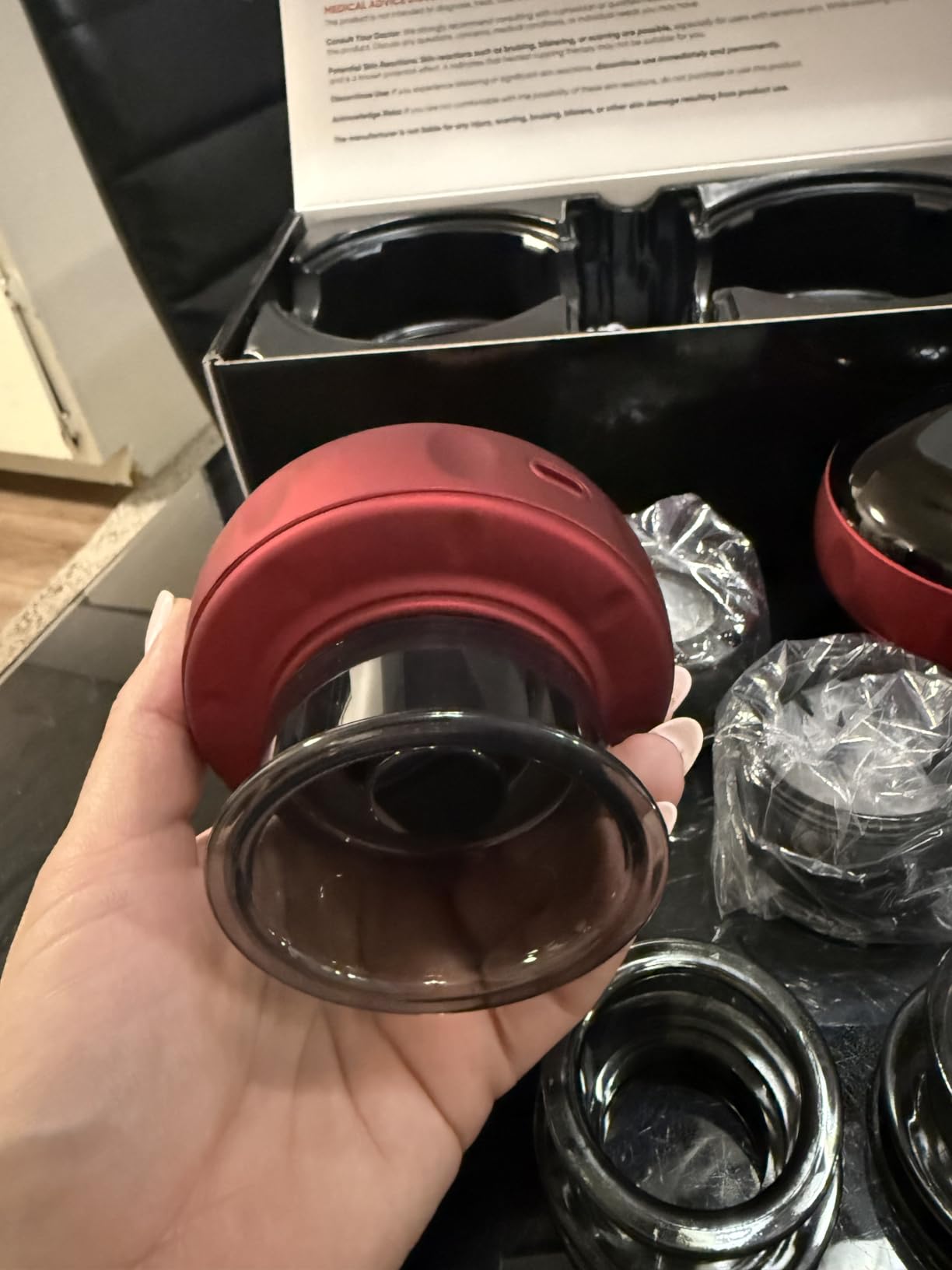 2 Pack Cupping Set, 7-in-1 Smart Cupping Therapy Massager. Red Light Cupping Therapy Set with 2 Modes for Targeted Muscle Soreness,Tighter Skin,Cupping Kit with 20 Levels Suction and Heat customer photo 1