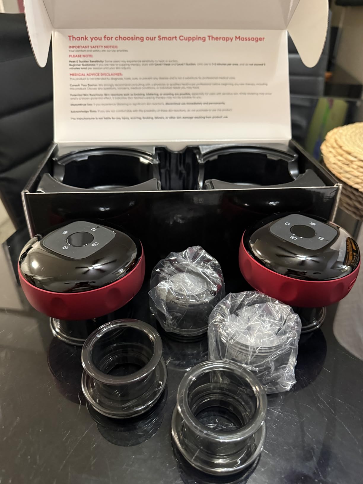 2 Pack Cupping Set, 7-in-1 Smart Cupping Therapy Massager. Red Light Cupping Therapy Set with 2 Modes for Targeted Muscle Soreness,Tighter Skin,Cupping Kit with 20 Levels Suction and Heat customer photo 2