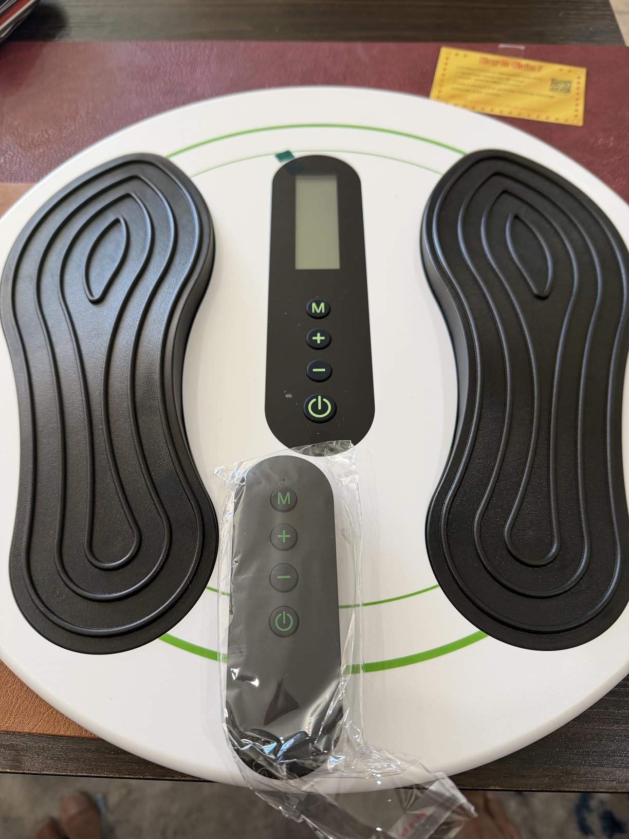 Transcutaneous Electrical Nerve Stimulator, EMS Foot Massager for Neuropathy, EMS Foot Stimulator with 10 Modes 20 Intensities, Electric Foot Massager with 4 TENS Unit Muscle Stimulator Pads customer photo 1