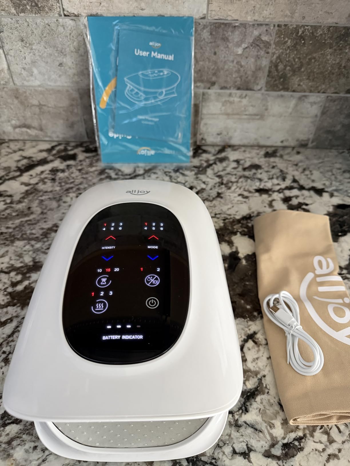 ALLJOY Hand Massager with Heat and Compression, Touchscreen Cordless Hand Massager for Arthritis and Carpal Tunnel Relief customer photo 1