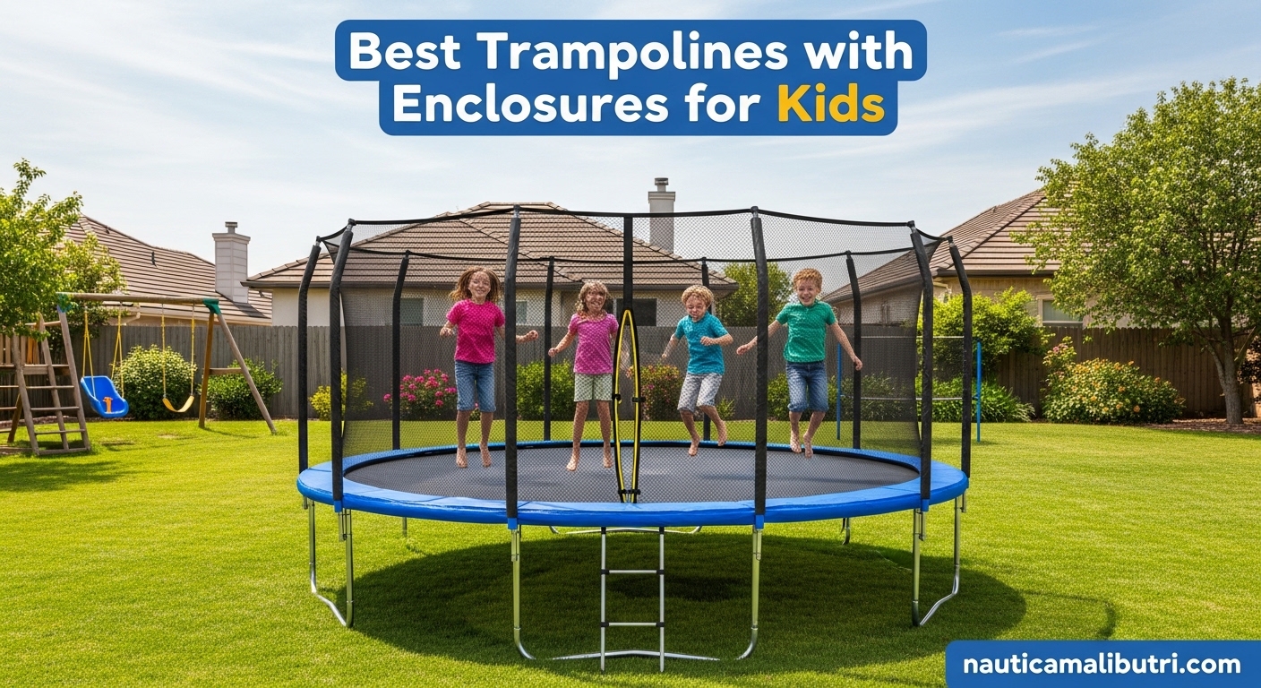 Best Trampolines with Enclosures for Kids