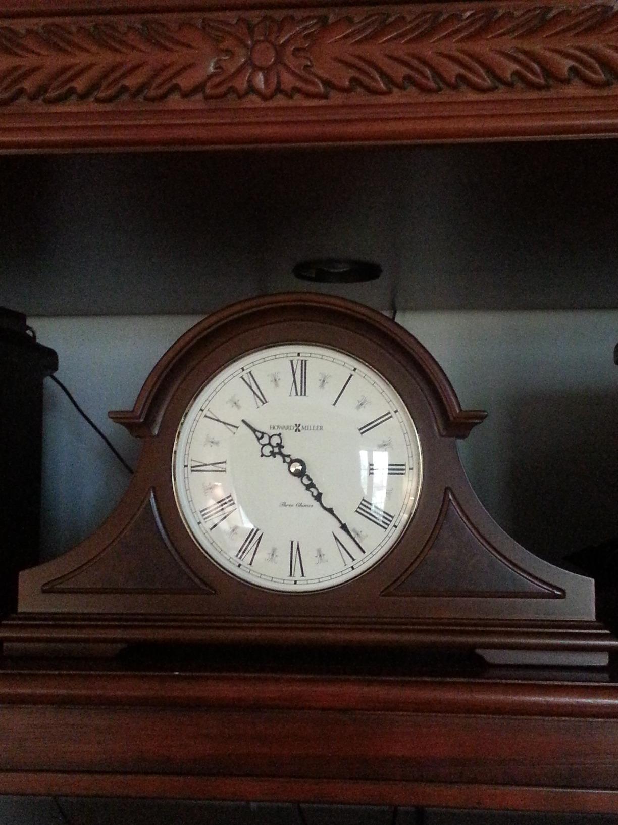 Howard Miller Burton II Mantel Clock - Windsor Finish customer photo 2