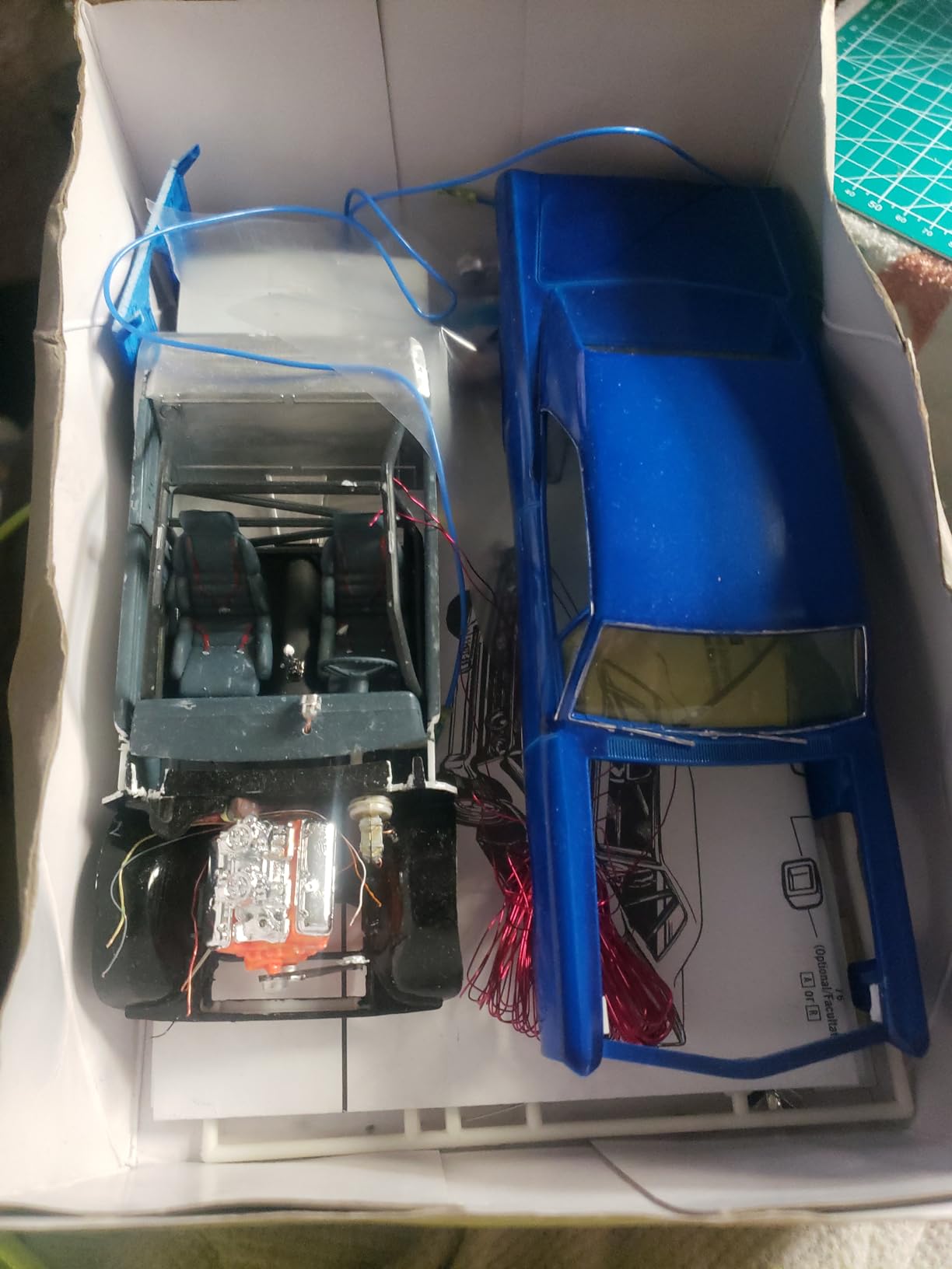 MPC: 1:25 Scale Model Kit - 1967 Pontiac GTO - Blue, 85+ Parts - Skill Level 2 customer photo 2