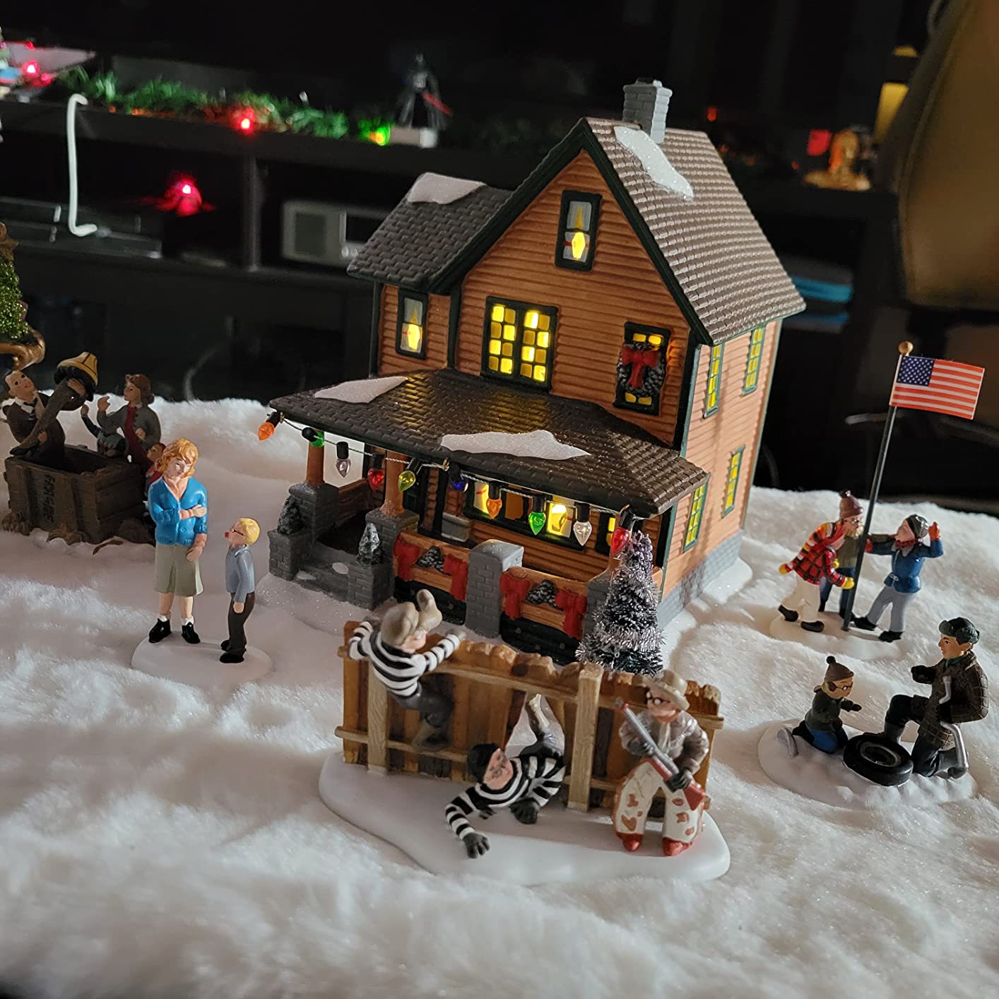 Department 56 a Christmas Story Village Ralphie's House, Lit House, 7.24-Inch (4029245) customer photo 2
