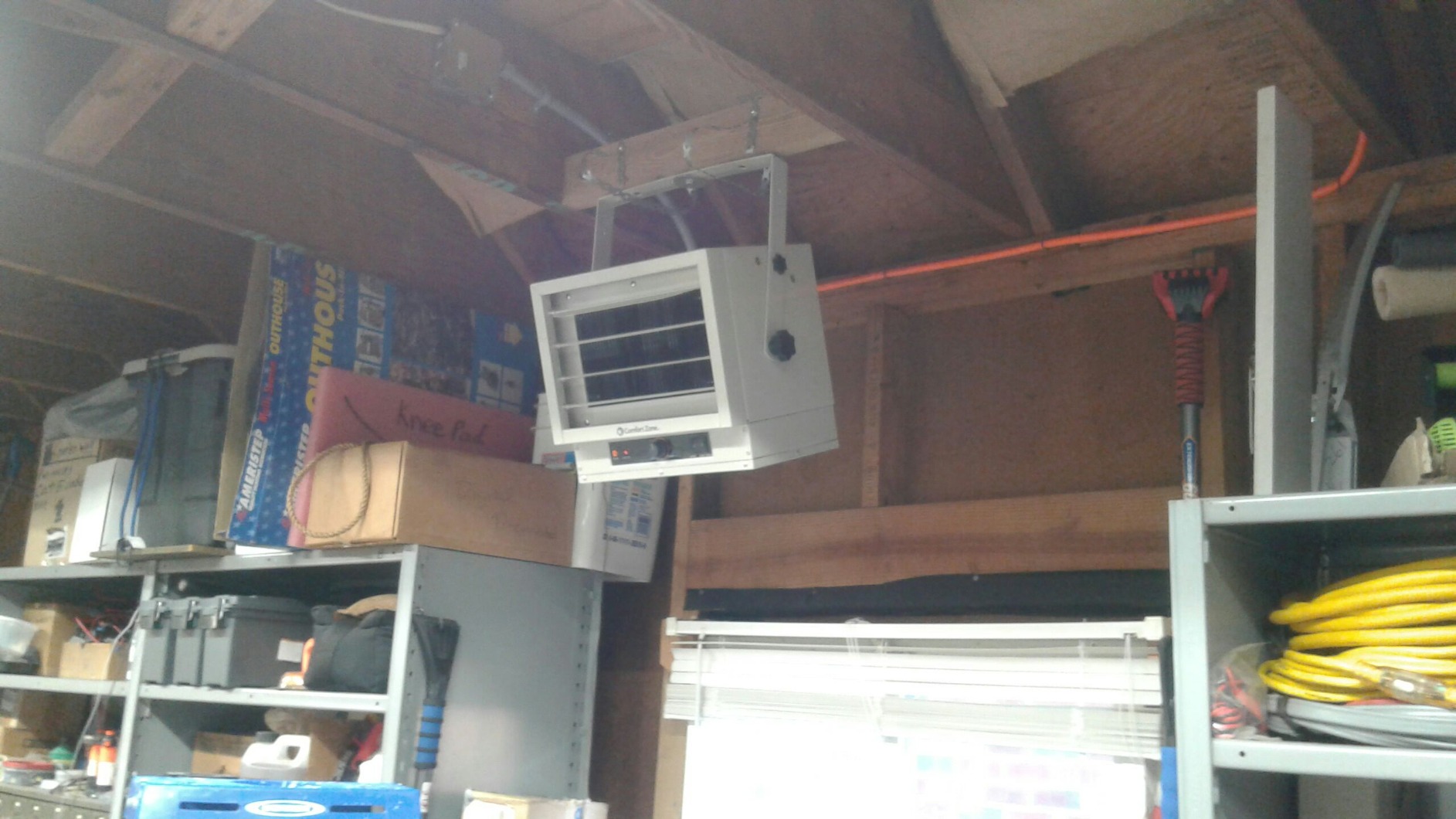 Comfort Zone 5000W Ceiling Mounted Garage Heater - 240V Electric Shop Heater with 3 Heat Settings, Overheat Protection, Indoor Use, ETL Listed, Grey customer photo 2