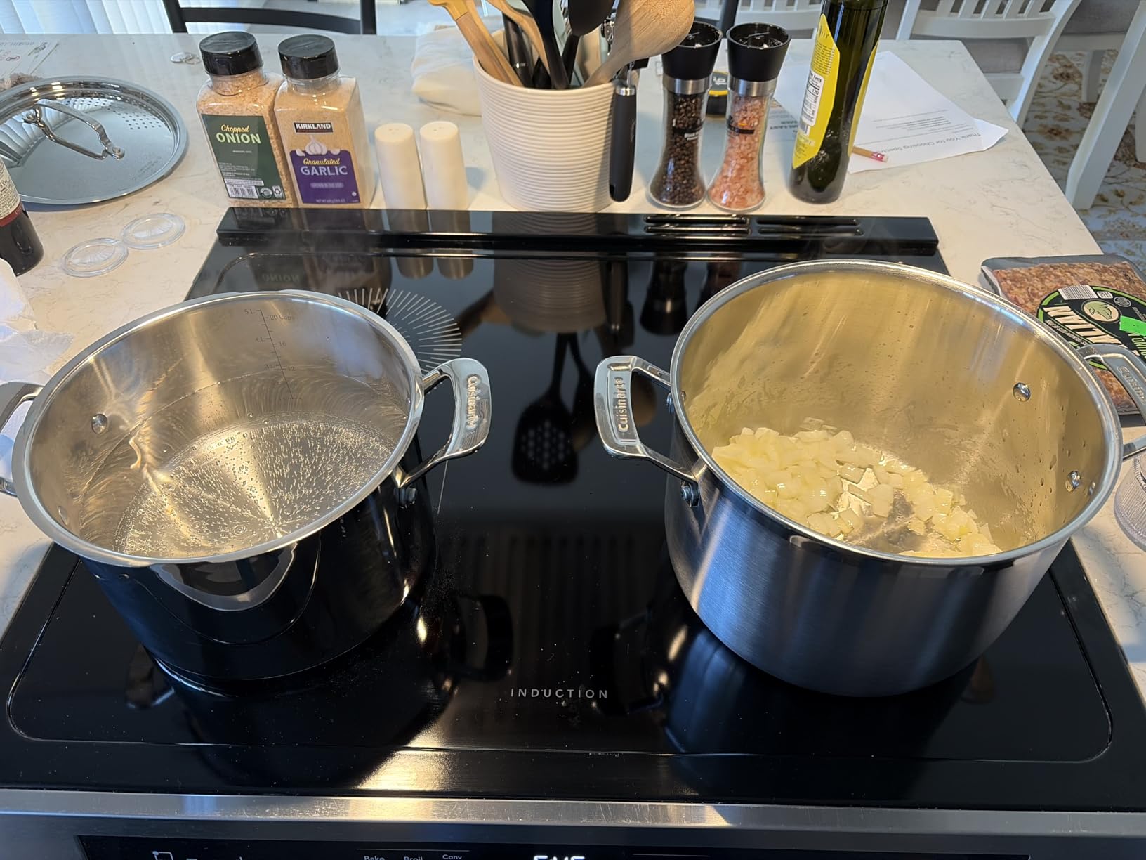 Cuisinart Stainless Steel Pots and Pans Set, Induction Compatible, 12 pc | Cuisinart stainless steel cookware set with saucepans, saute pan, stockpot, & skillets, oven safe to 500F, MCPS-12N customer photo 1