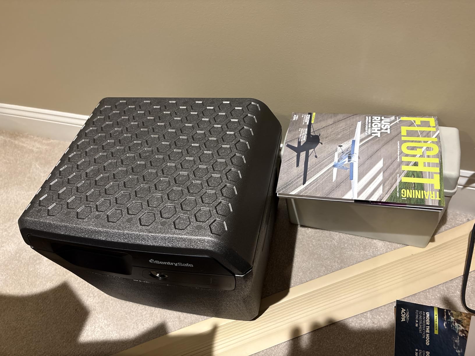 SentrySafe Fireproof and Waterproof Lock Box with Key Lock, File Safe with Carrying Handles for Documents, 0.66 Cubic Feet, 14.1 x 16.6 x 13.8 inches, FHW40100 customer photo 2
