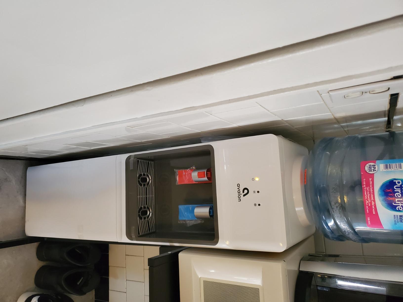 Avalon Top Loading Water Cooler Dispenser - Hot & Cold Water, Child Safety Lock, Innovative Slim Design, Holds 3 or 5 Gallon Bottles - UL Listed customer photo 2
