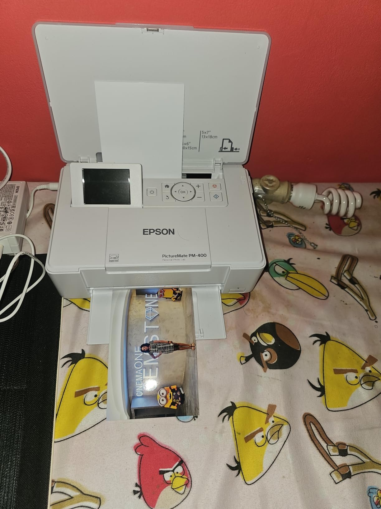 Epson PictureMate PM-400 Wireless Compact Color Photo Printer, white | Compact wireless photo printing; borderless 4 x 6 and 5 x 7 in., mobile support; ideal for home and travel customer photo 2