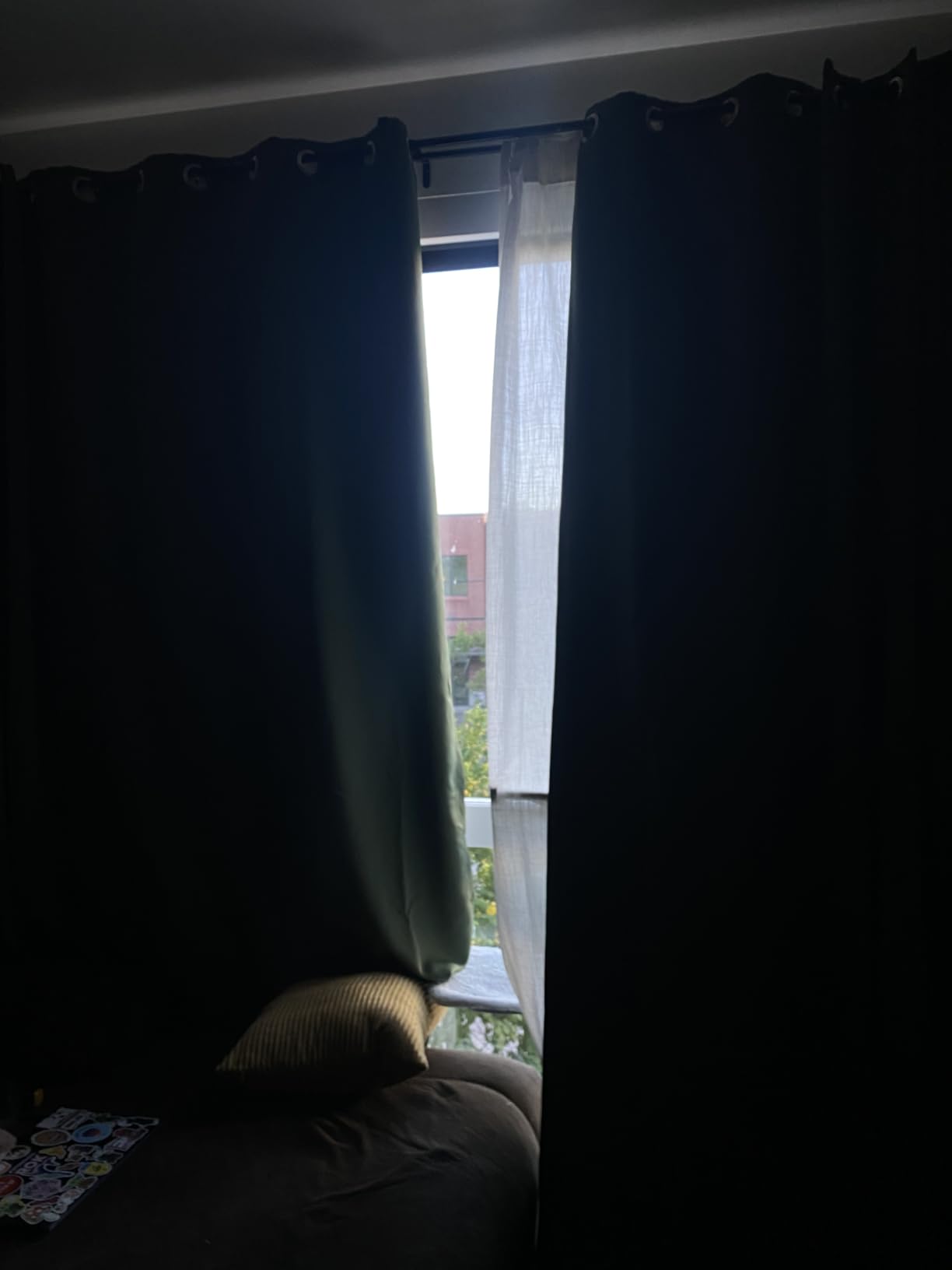 H.VERSAILTEX Blackout Curtains for Bedroom Thermal Insulated Curtains Grey Window Shades, Energy Efficient Noise Reducing Curtains Drapes for Living Room - 52'W by 84'L - Charcoal Gray - One Panel customer photo 2