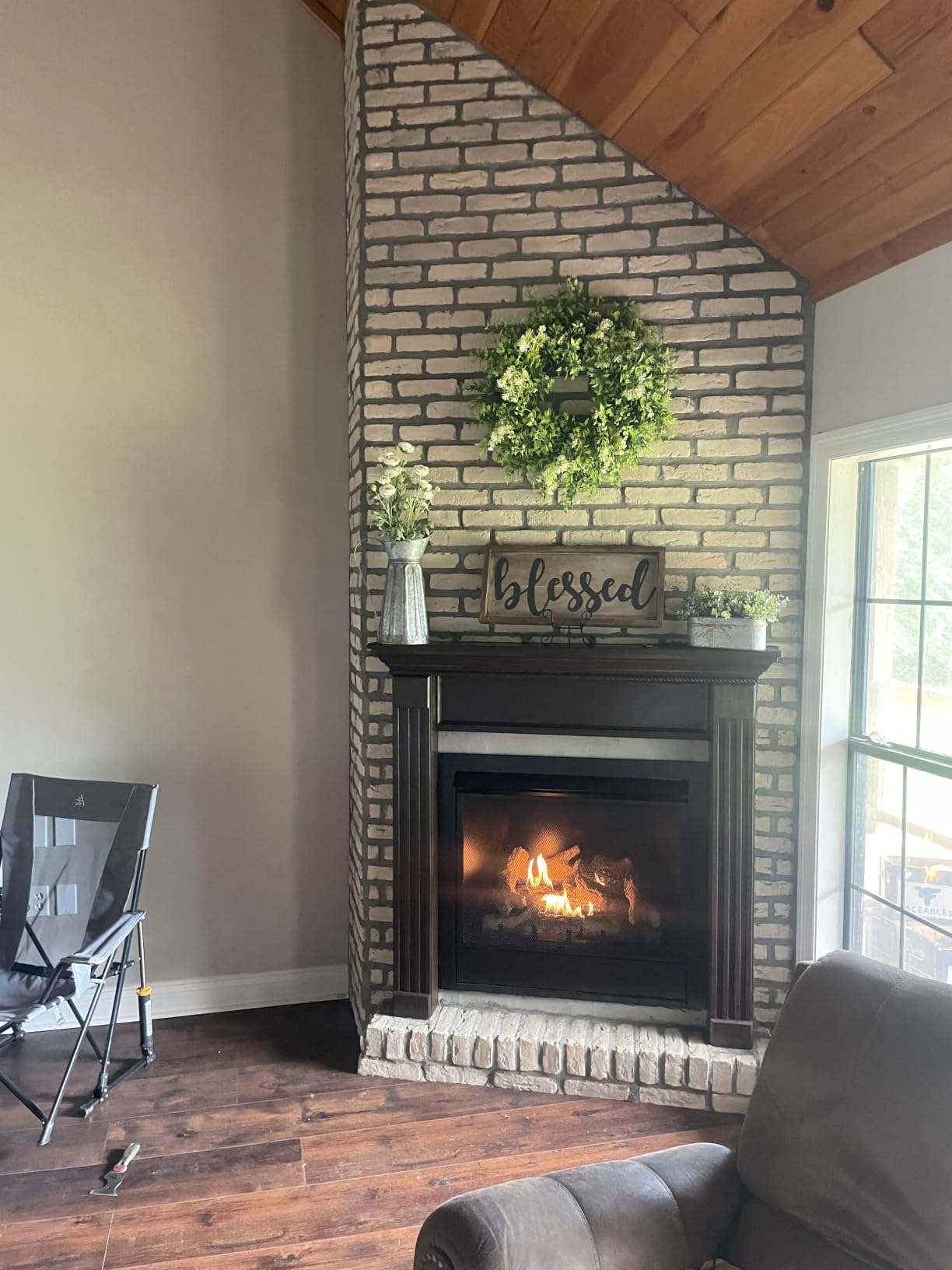 Duluth Forge Dual Fuel Ventless Gas Fireplace Insert - 32,000 BTU, Remote Control - Model# FDI32R customer photo 1