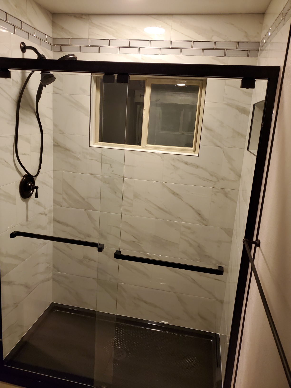 DreamLine Encore 56-60 in. W x 76 in. H Semi-Frameless Bypass Shower Door in Chrome, SHDR-1660760-01 customer photo 2