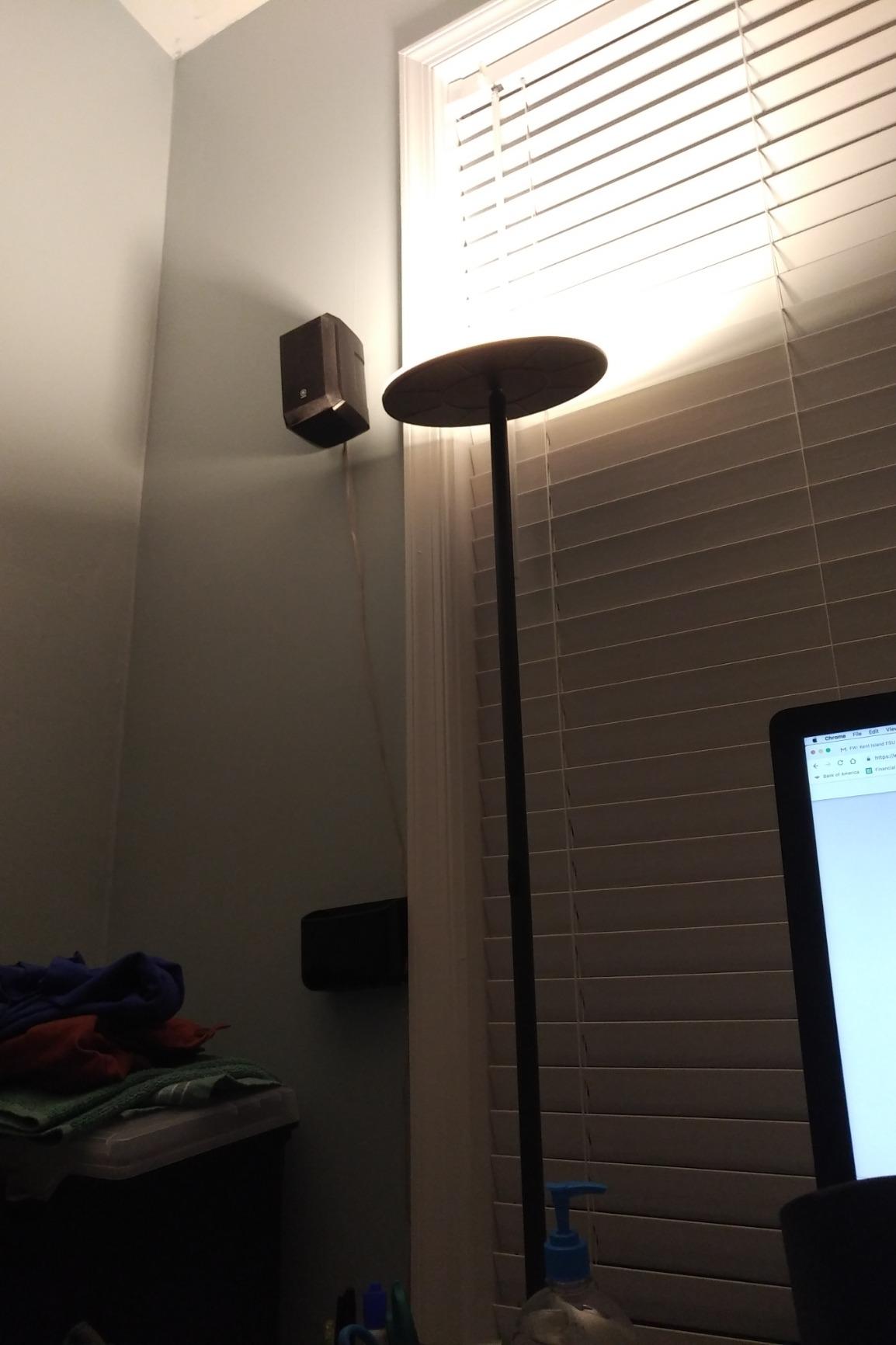 Brightech Sky Flux Dimmable LED Floor Lamp - Super Bright Floor Lamp with 3 Light Modes for Living Room, Office - Torchiere Standing Touch-Lamp, Tall Torch Lamp for Bedroom & Reading - Bronze customer photo 1