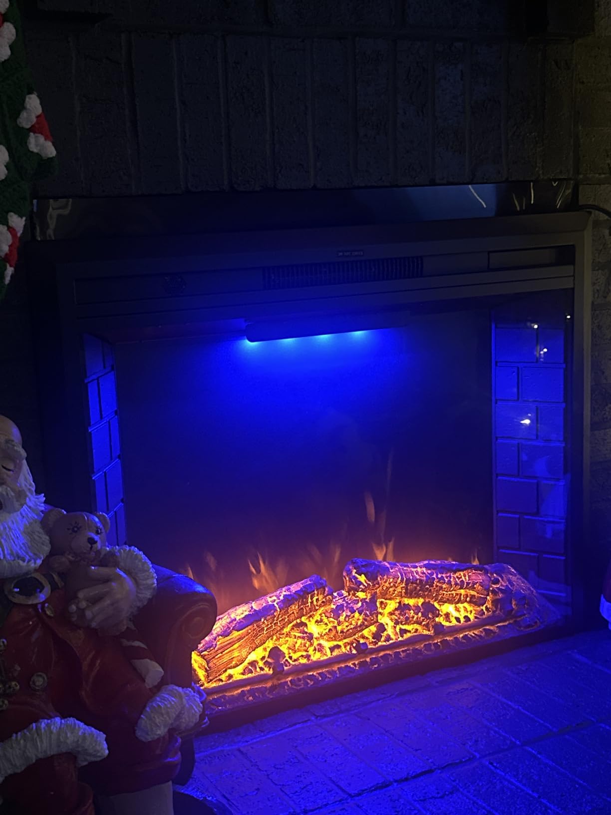 Valuxhome Electric Fireplace, 36 Inches Fireplace Insert with Overheating Protection, Fire Crackling Sound, Remote Control, 750/1500W, Black customer photo 1