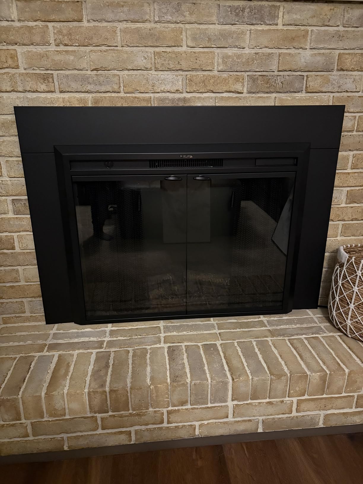 Valuxhome Electric Fireplace, 36 Inches Fireplace Insert with Overheating Protection, Fire Crackling Sound, Remote Control, 750/1500W, Black customer photo 2