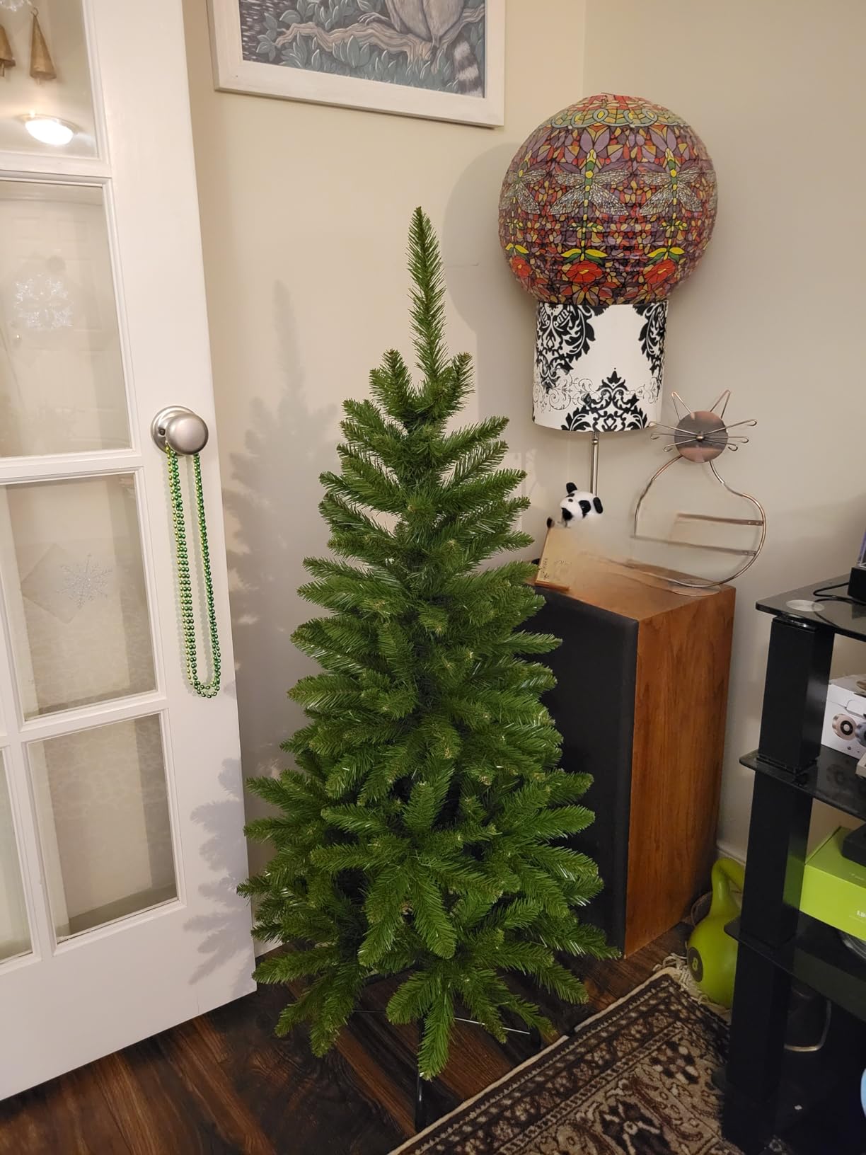National Tree Company 4 ft Unlit Kingswood Fir Mini Artificial Slim Christmas Tree, 269 Tips, Includes Stand, Green customer photo 2