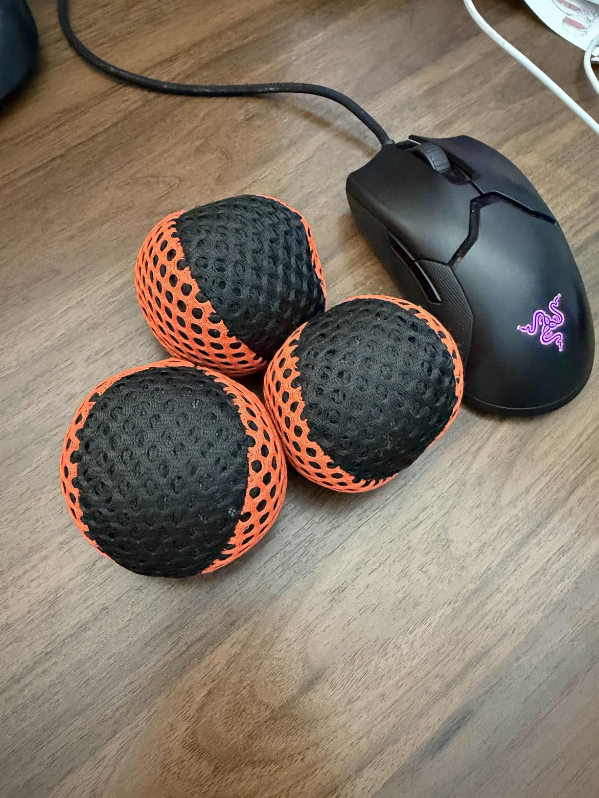 speevers Juggling Balls for Beginners and Professionals Set of 3, Juggling Bean Bags 14 Colors Available, 2 Layers of Net and Carry Case, Original Xballs Juggling Balls (Black - White, 4.2 oz) customer photo 1