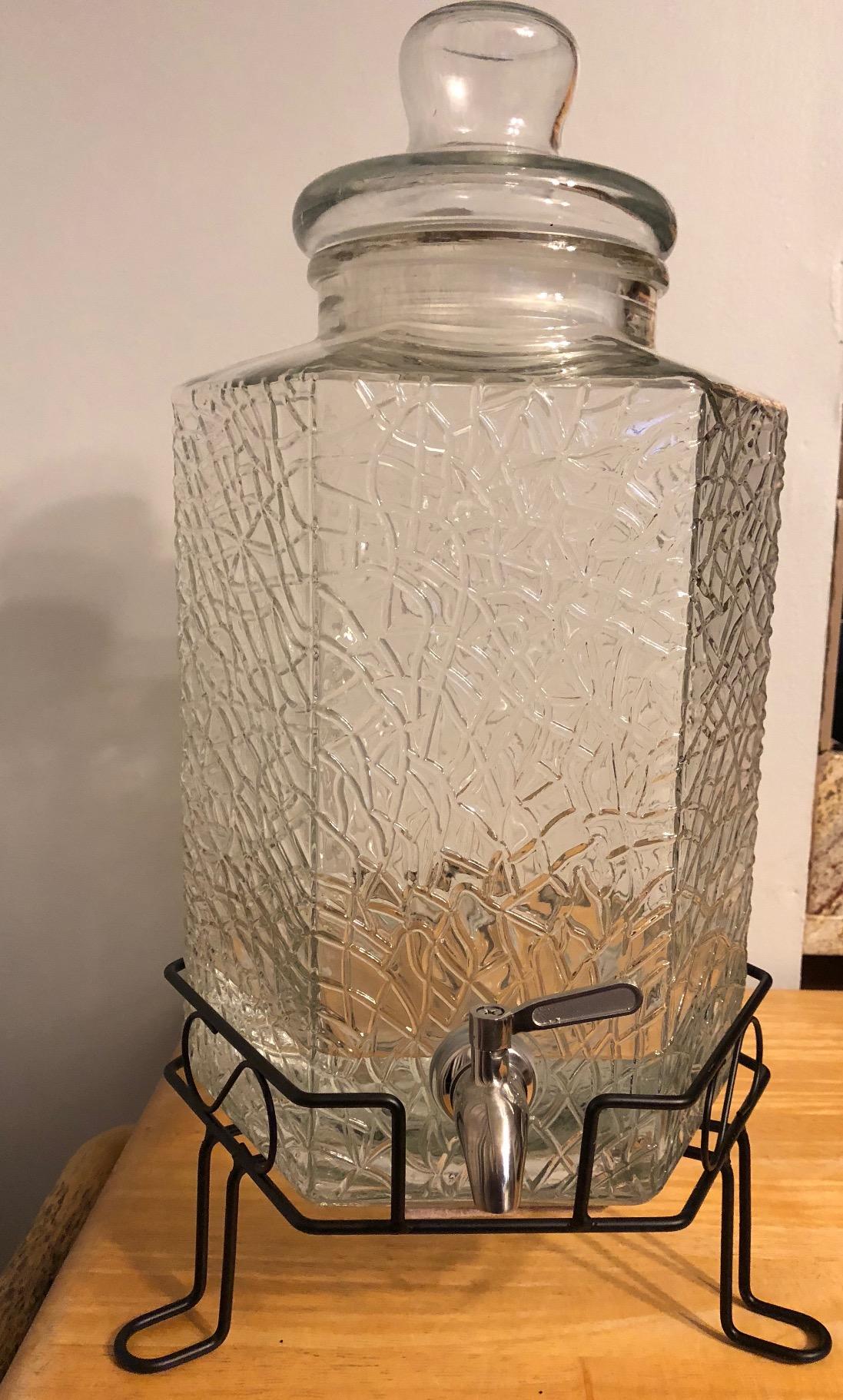 Redfern 2.5 Gallon Glass Beverage Dispenser Stainless Spigot and Stand customer photo 2