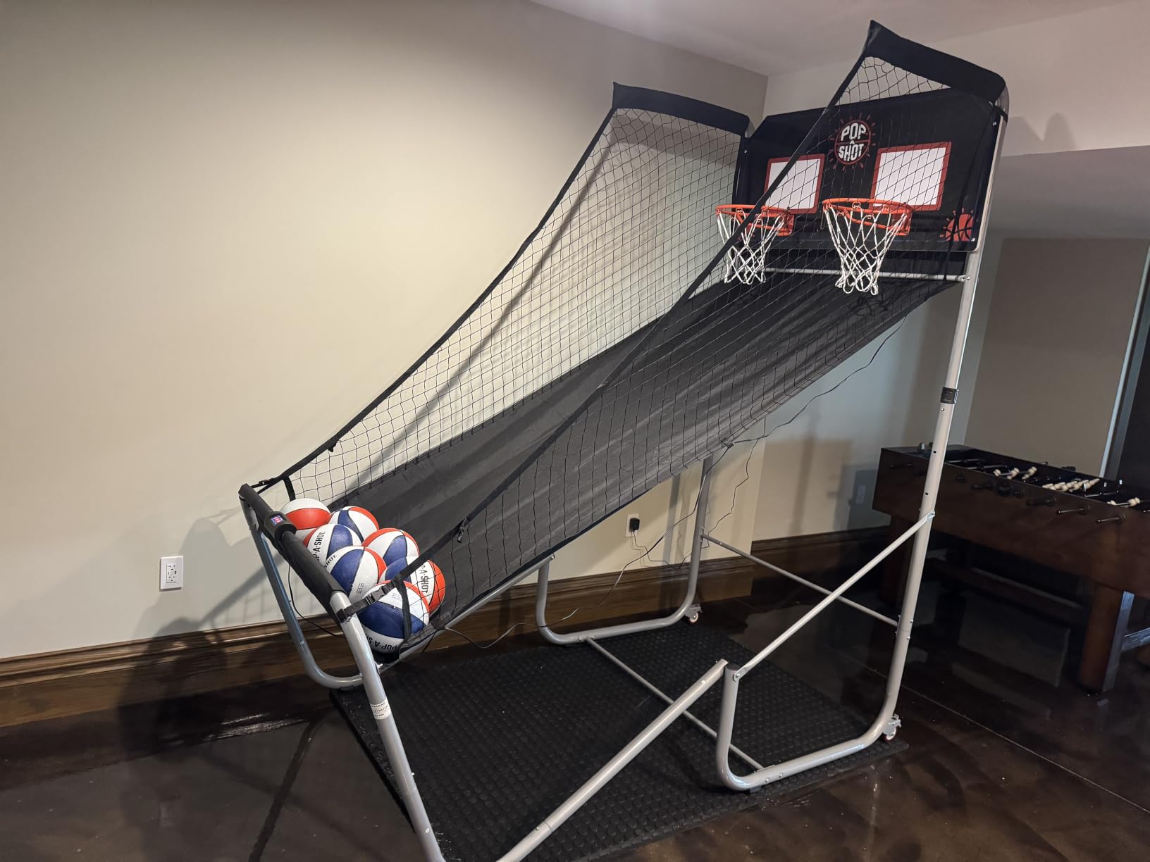 Pop-A-Shot - Home Dual Shot | Arcade Basketball Game for Home | Sensor Scoring Hoop, 16 Game Modes, 7 Balls | Foldable for Easy Storage | Fun for All Players customer photo 2