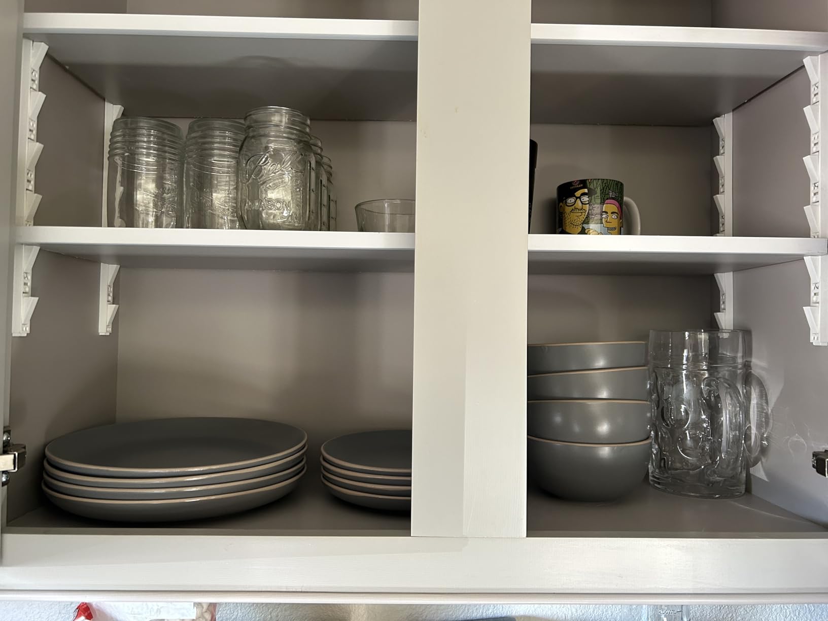 Gibson Home Rockaway 12-Piece Stoneware Dinnerware Set, Matte Finish, Service for 4, Modern Ceramic Plates and Bowls, Microwave & Dishwasher Safe - Soft Gray customer photo 1