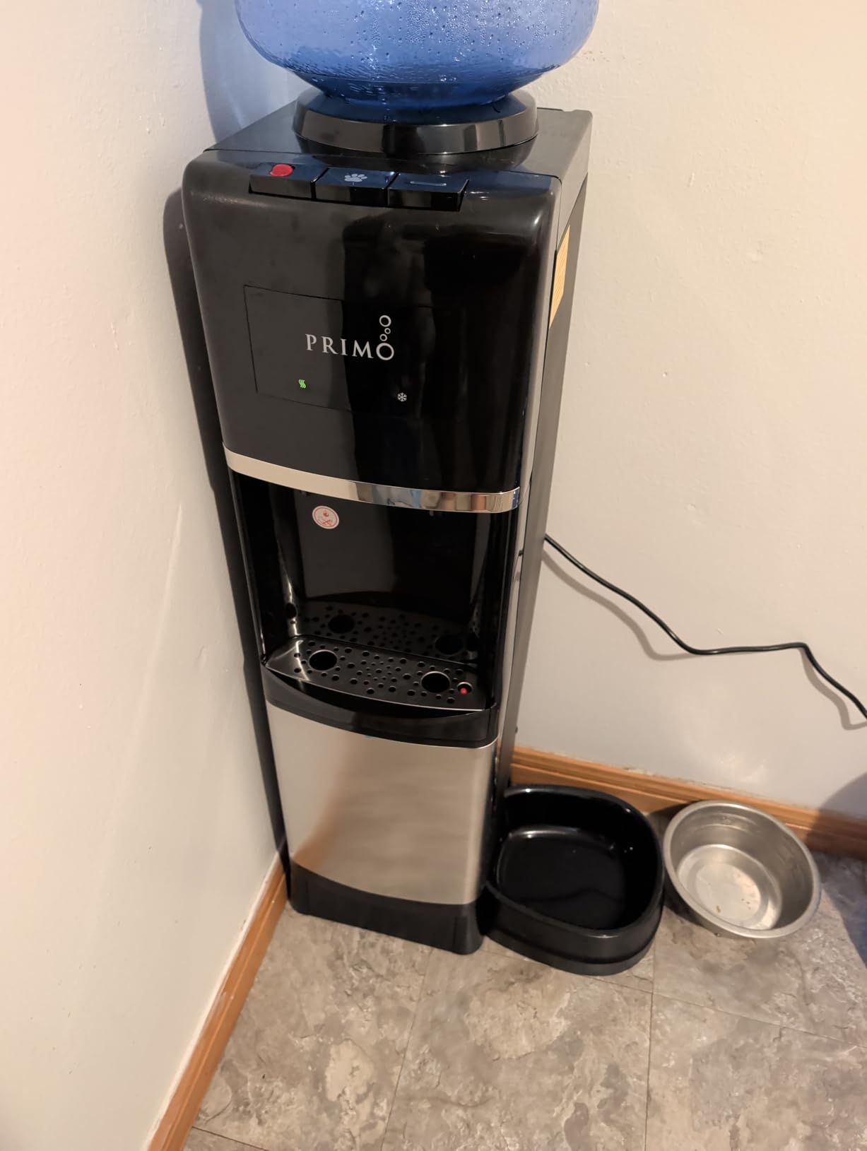 Primo Water Dispenser for 5 Gallon Bottle with Pet Drinking Station - Hot & Cold Top Loading Water Cooler Machine customer photo 2
