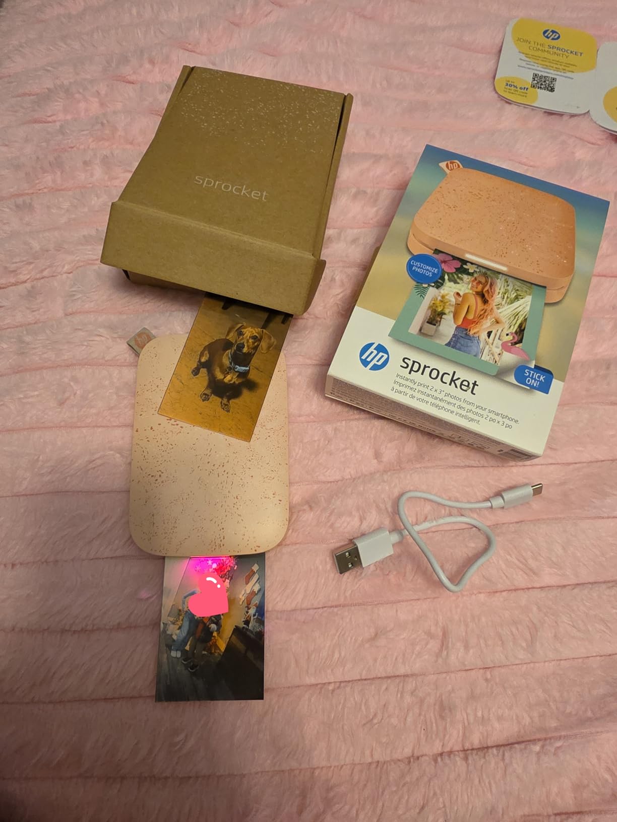 HP Sprocket Portable Photo Printer (2nd Edition) - Instantly print 2x3
